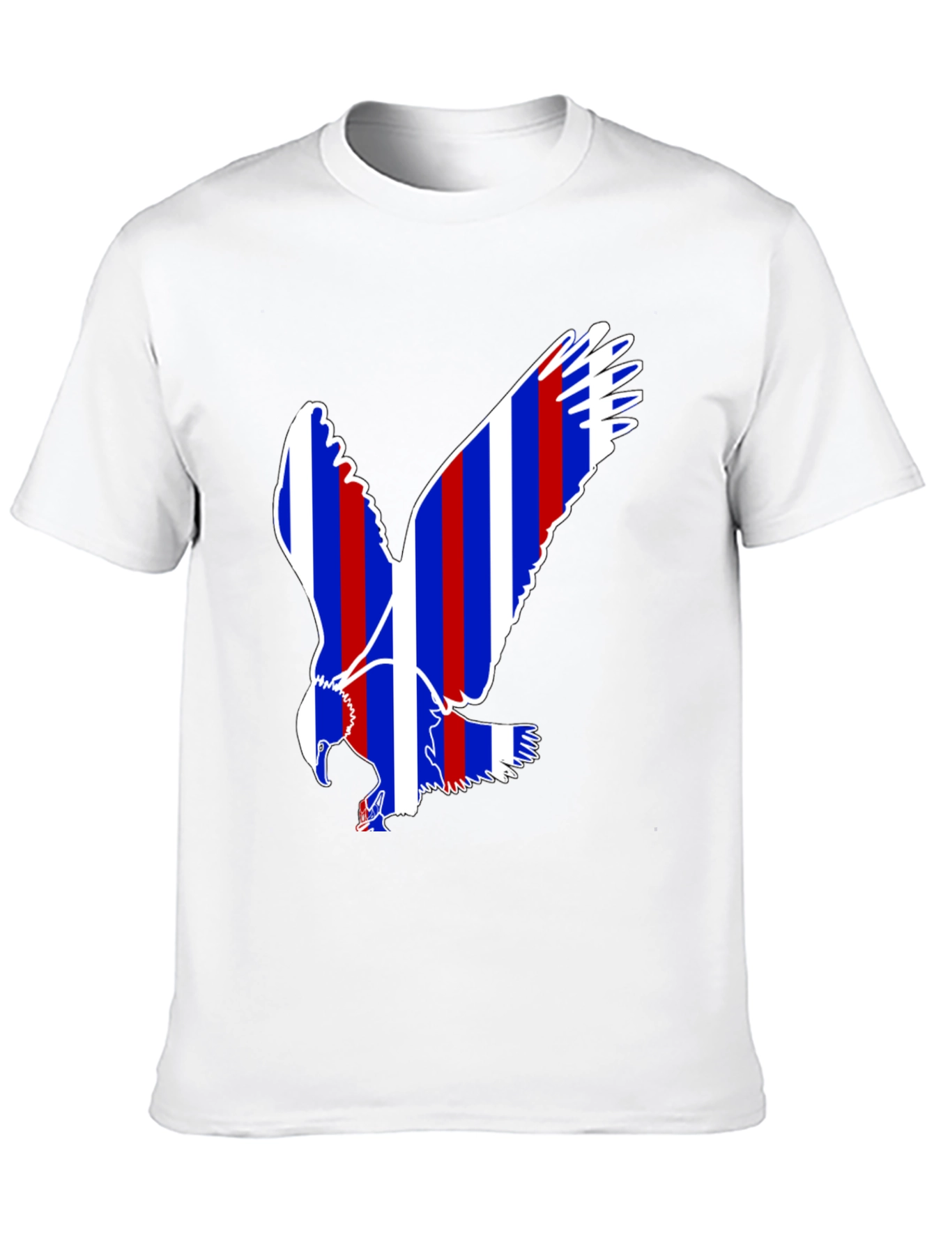 Black Patriotic Eagle Graphic Tee - Black Cotton Blend view 10