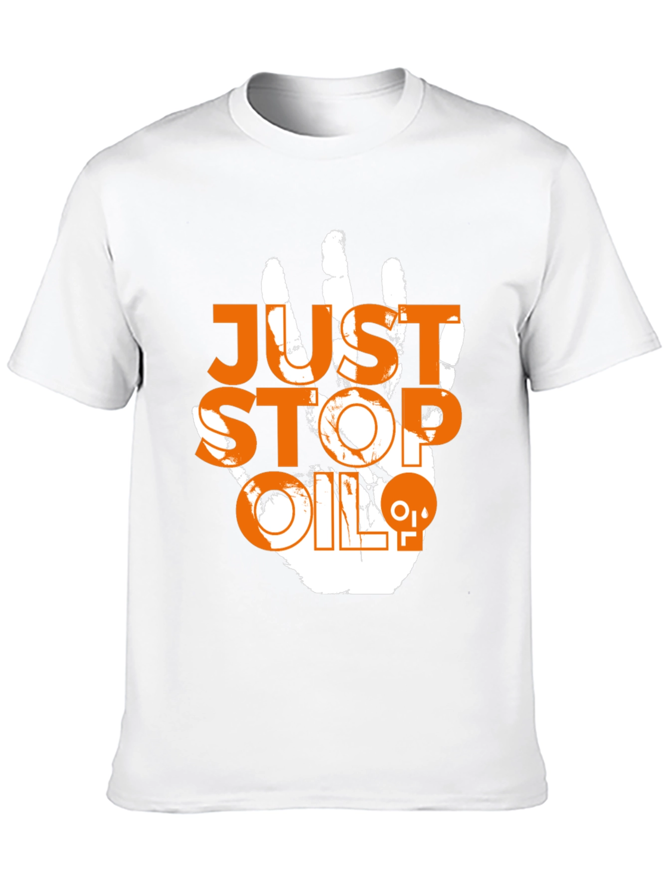 Black Just Stop Oil Tee - Eco-Friendly Activist Shirt view 10
