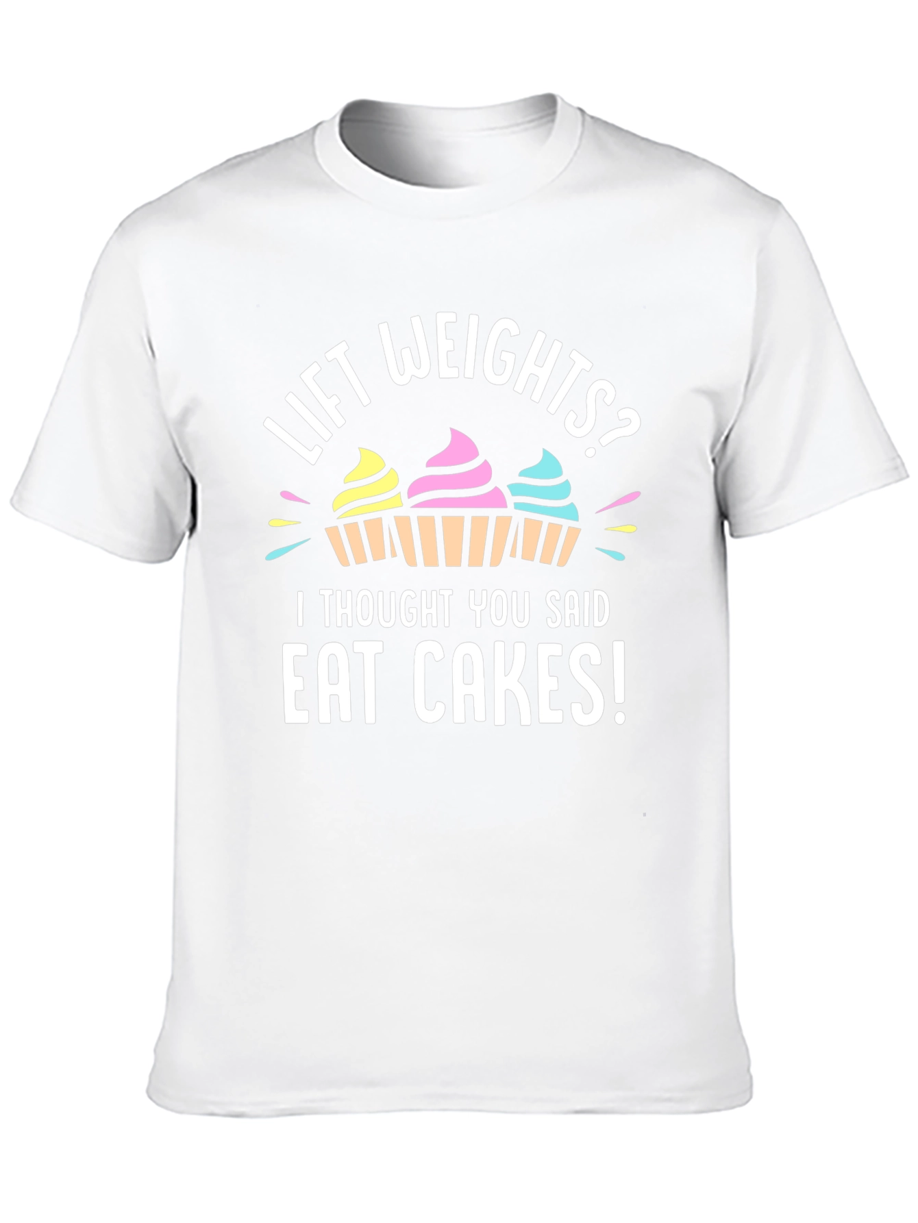 Black Eat Cakes Graphic Tee - Funny Workout Shirt view 10