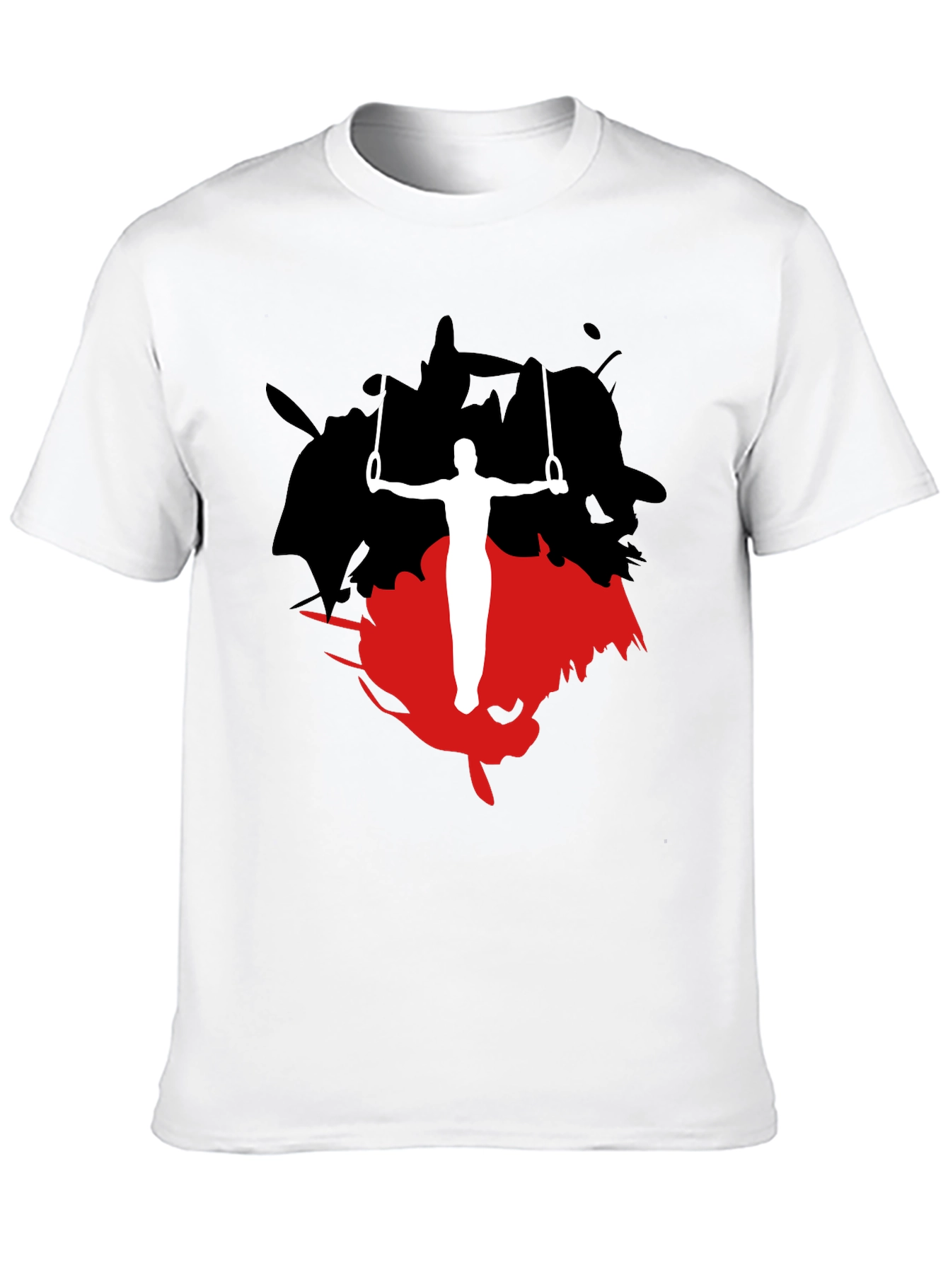 Black Gymnast Rings Graphic Tee - Black view 10