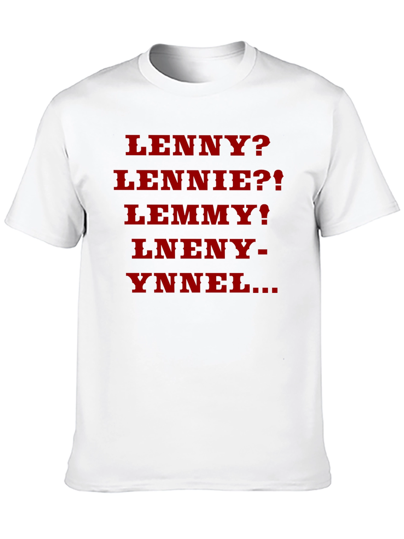 Black Lenny? Parody T-Shirt - Black Cotton Blend view 10