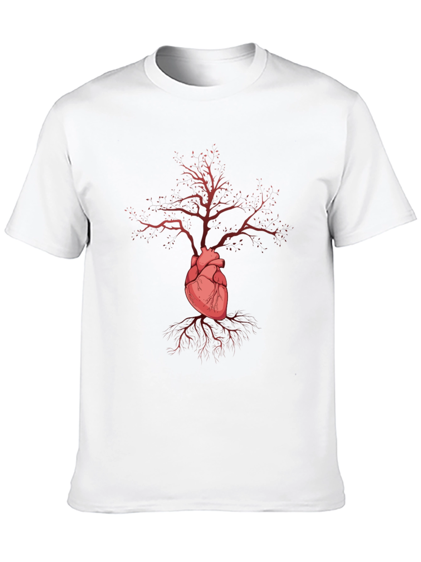Black Heart Tree Graphic Tee - Stylish & Unique view 10