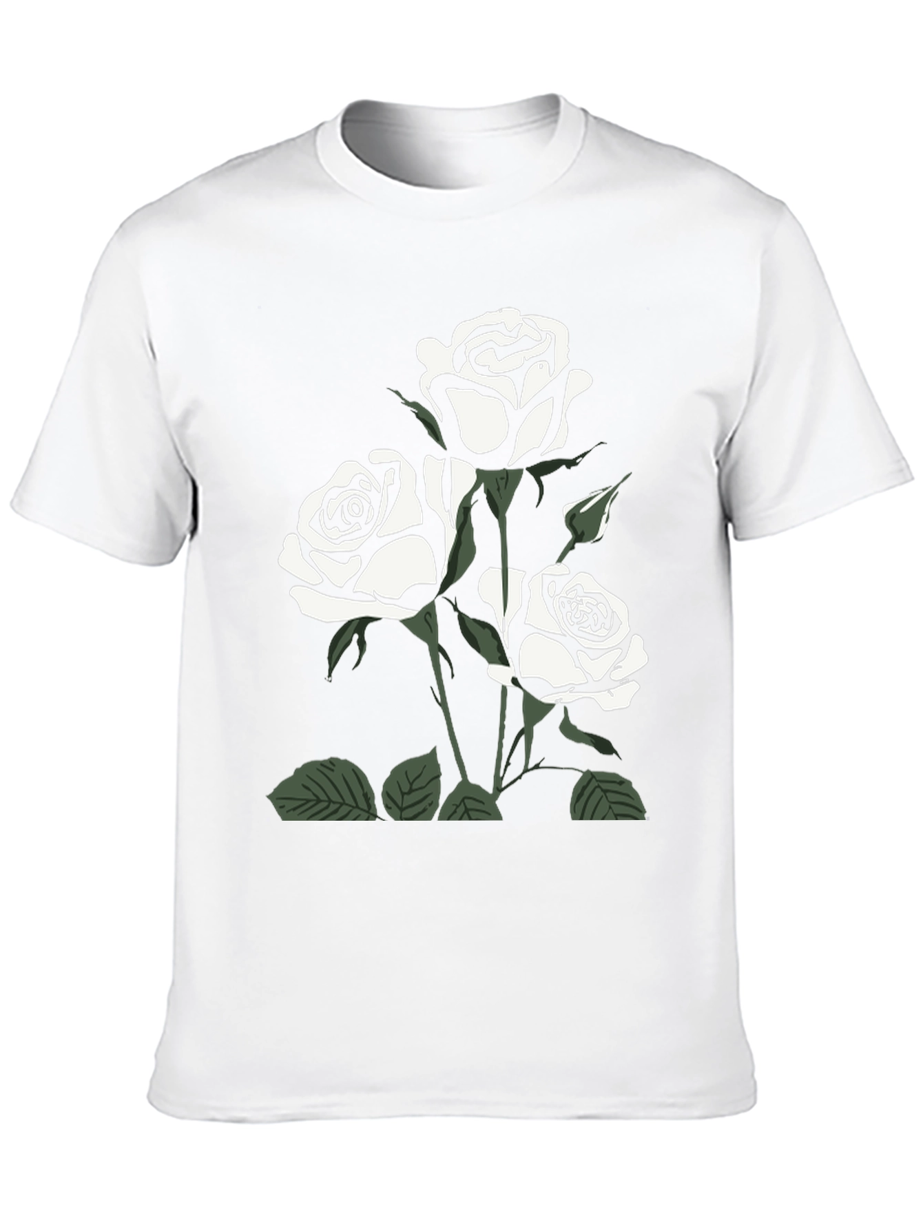 Black Black Rose Graphic Tee for Men view 10