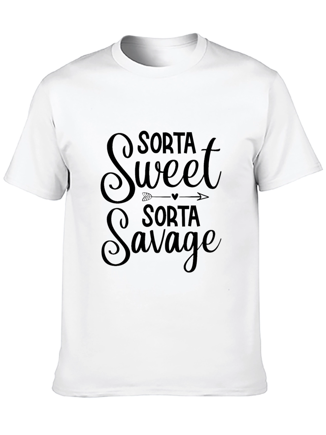Black Sorta Sweet Sorta Savage Black Graphic Tee view 10
