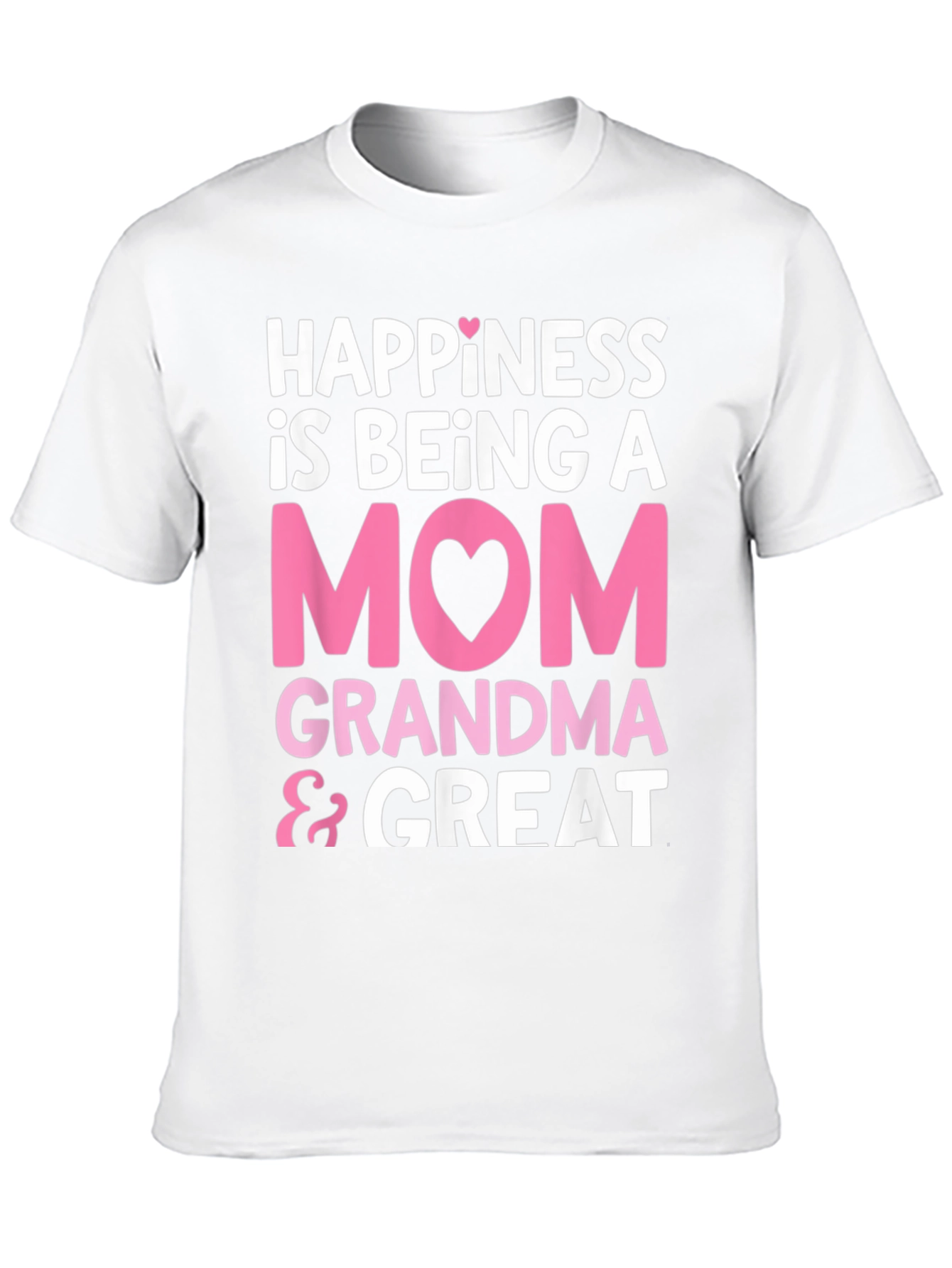 Black Happiness is Being A Mom, Grandma & Great T-Shirt view 10