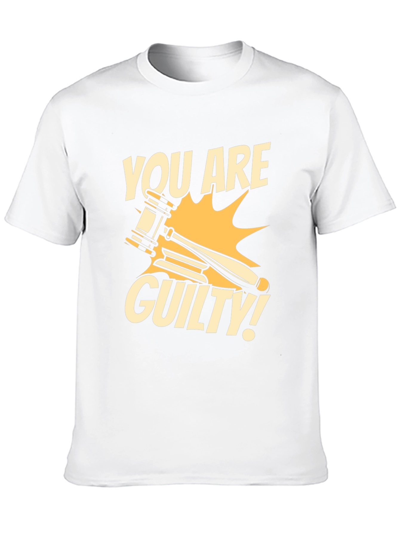 You Are Guilty T-Shirt - Novelty Courtroom Gavel Design - 10