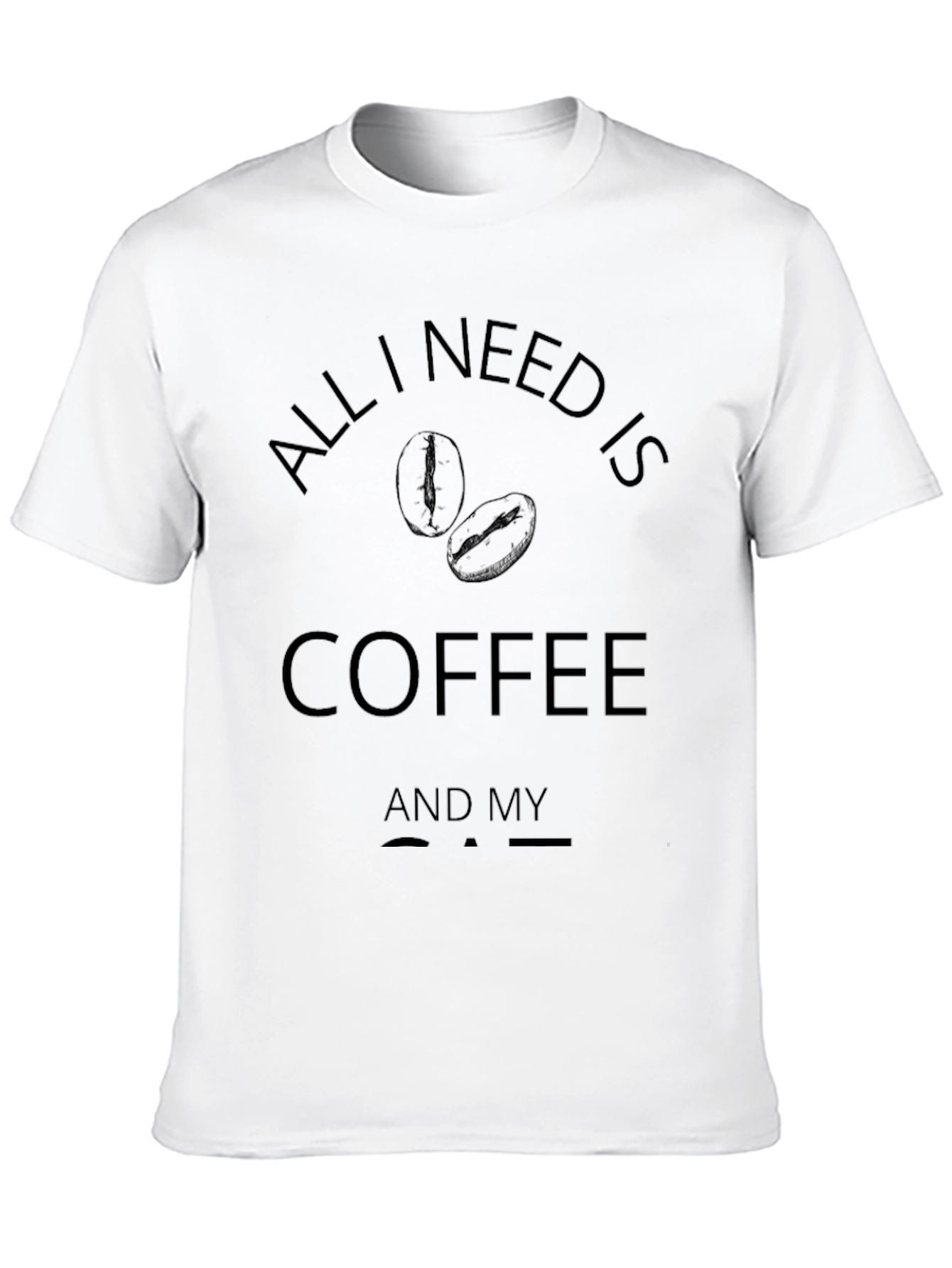 Black Coffee Lover T-Shirt - All I Need is Coffee view 10