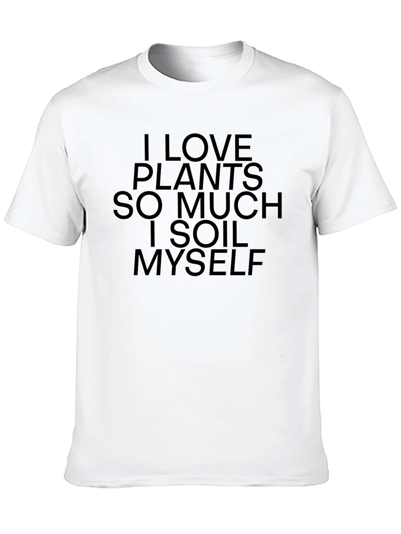 Black I Love Plants T-Shirt - Funny Gardening Shirt view 10