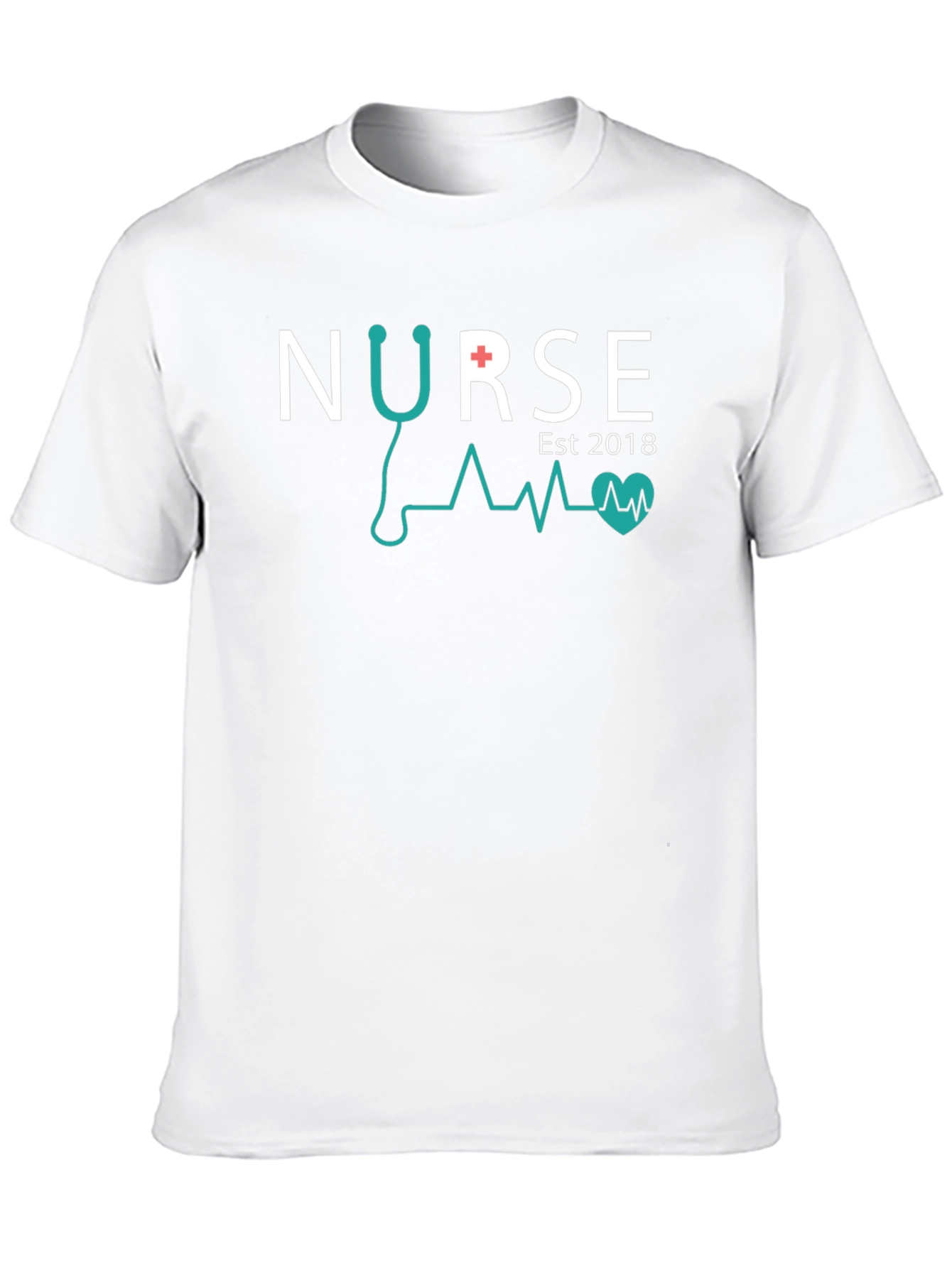 Black Nurse Est 2018 T-Shirt Black view 10