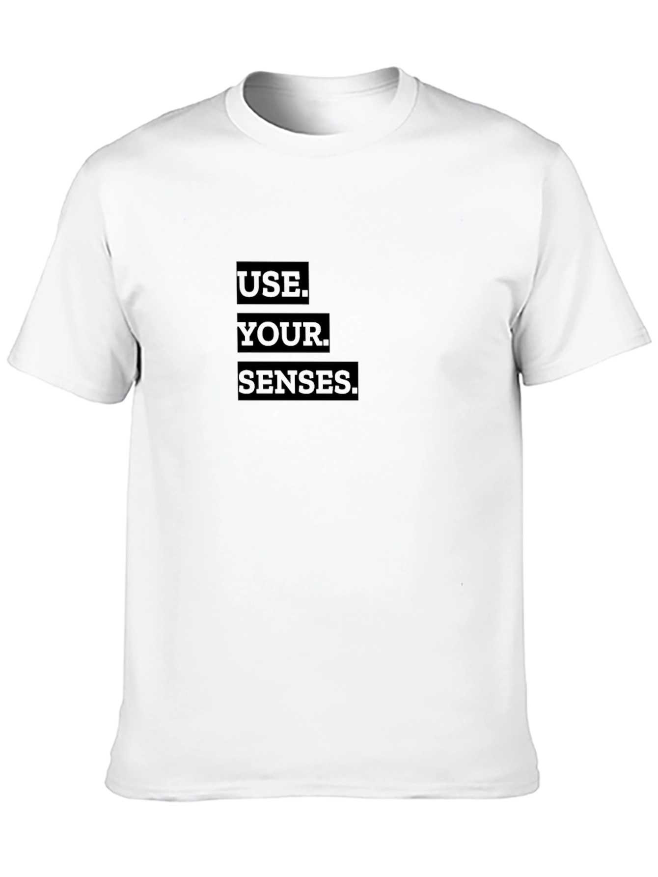 Black Use Your Senses Black T-Shirt view 10