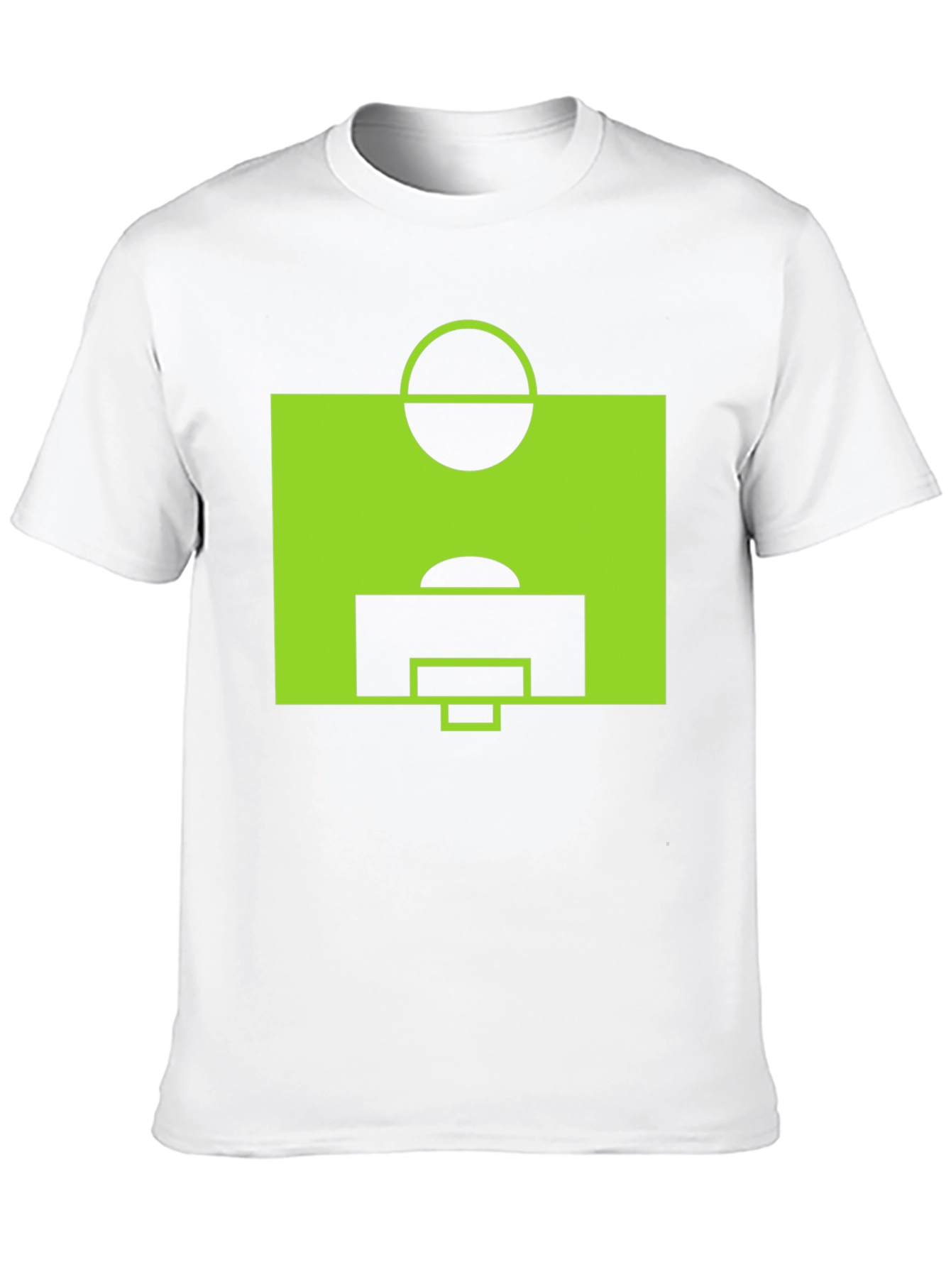 Black Soccer Field Graphic Tee - Black Cotton view 10