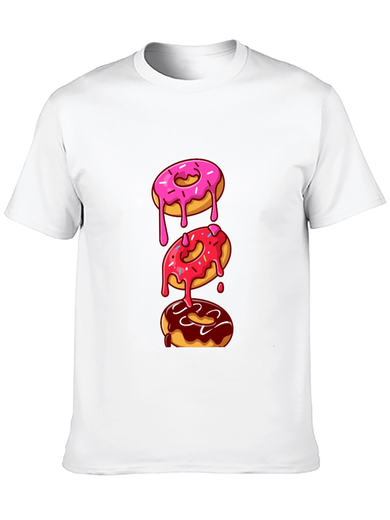 Black Donut Stack Graphic Tee - Fun & Trendy Style view 10