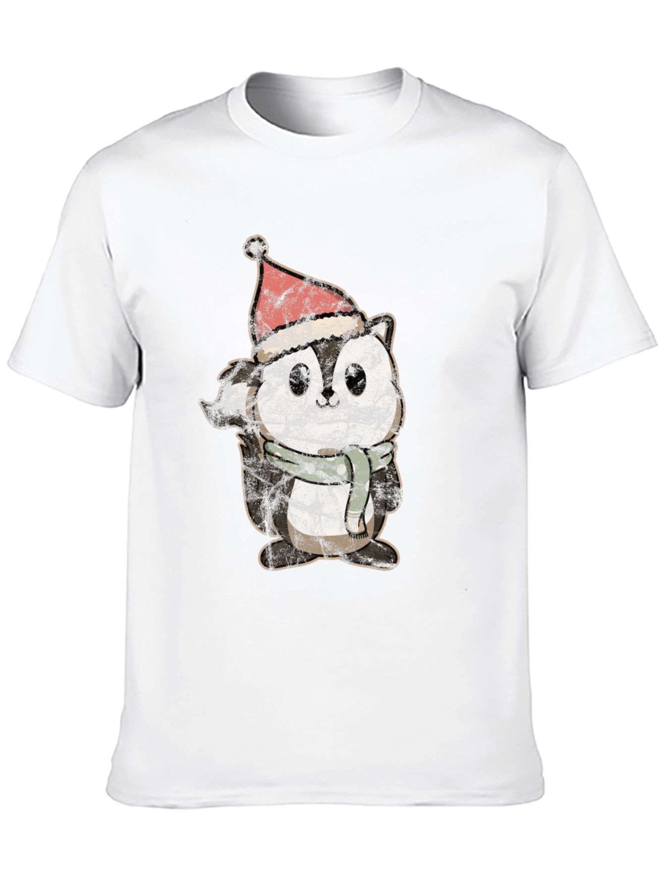 Black Holiday Squirrel Graphic T-Shirt view 10