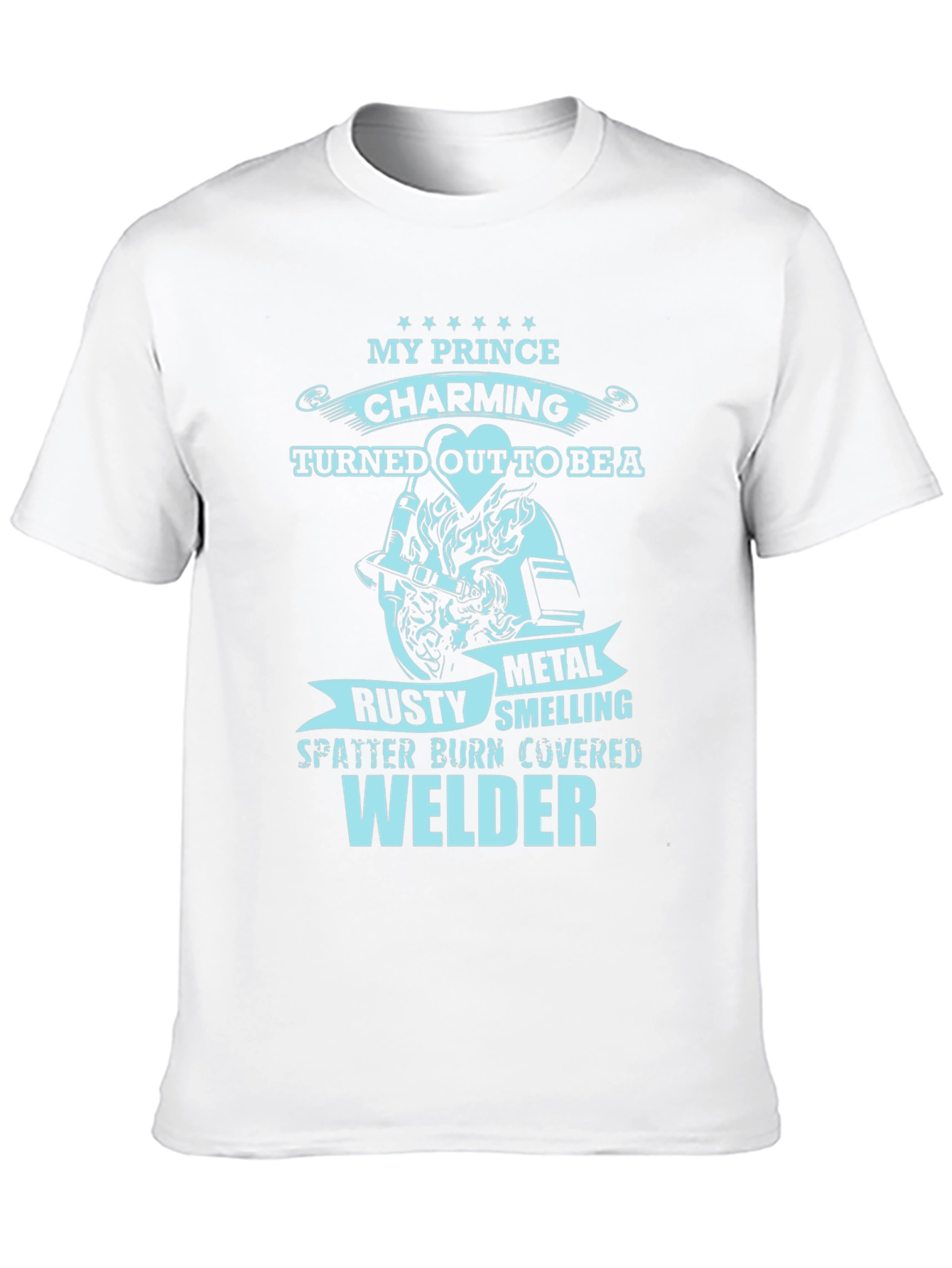 Black My Prince Welder T-Shirt - Black Novelty Tee view 10