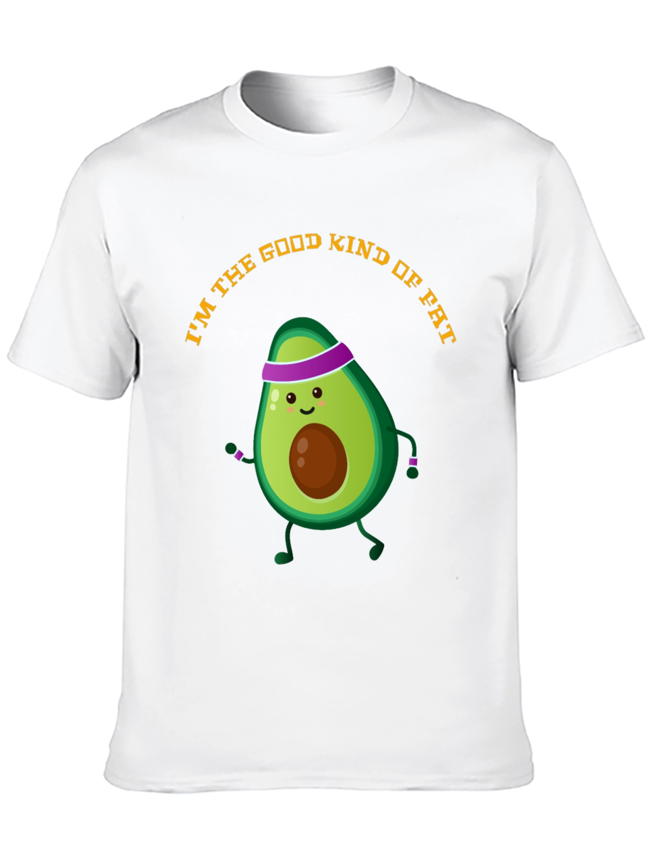 Black Avocado Gym Humor T-Shirt - Good Kind of Fat view 10