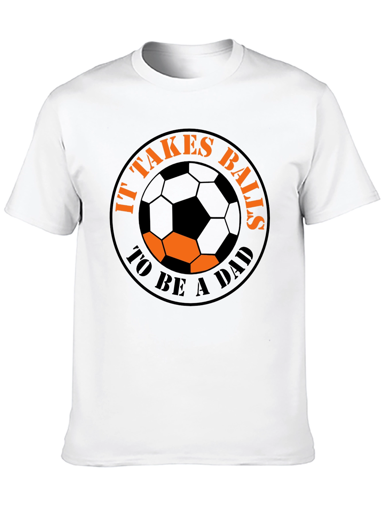 Black It Takes Balls to be a Dad T-Shirt view 10