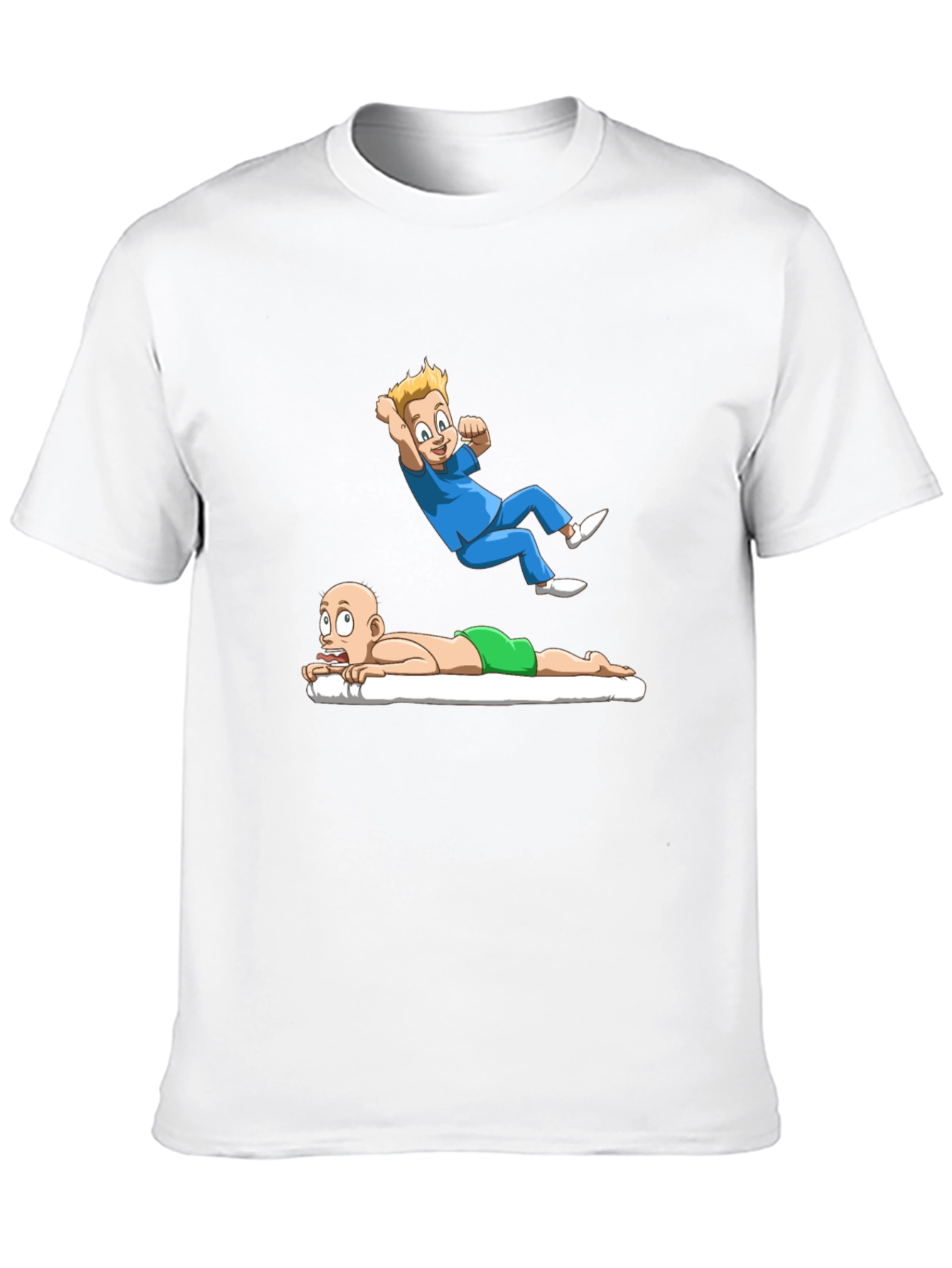 Black Cartoon Graphic Tee - Massage Therapy Humor view 10