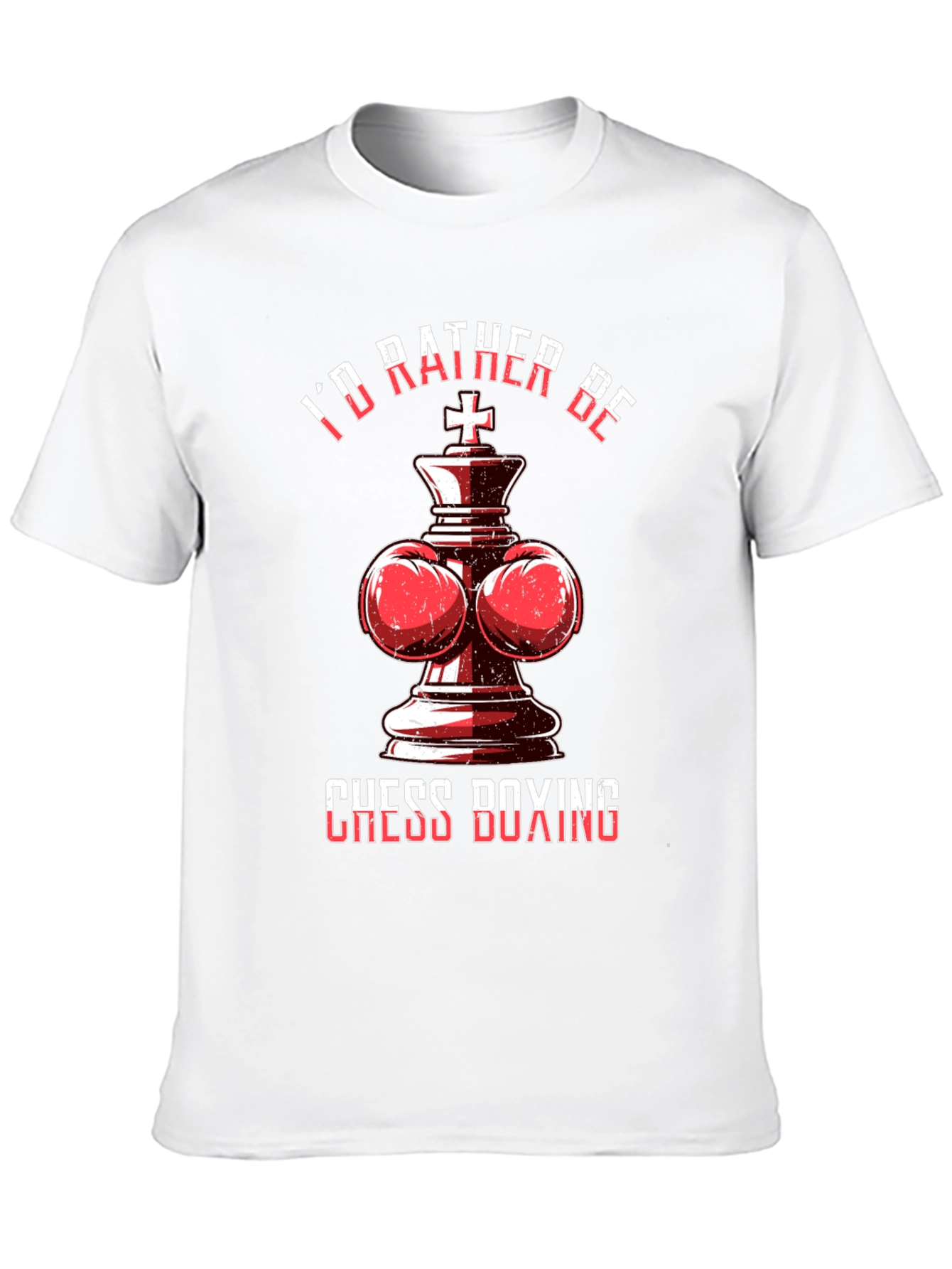 Black Chess Boxing T-Shirt - I'd Rather Be Playing Chess Boxing view 10
