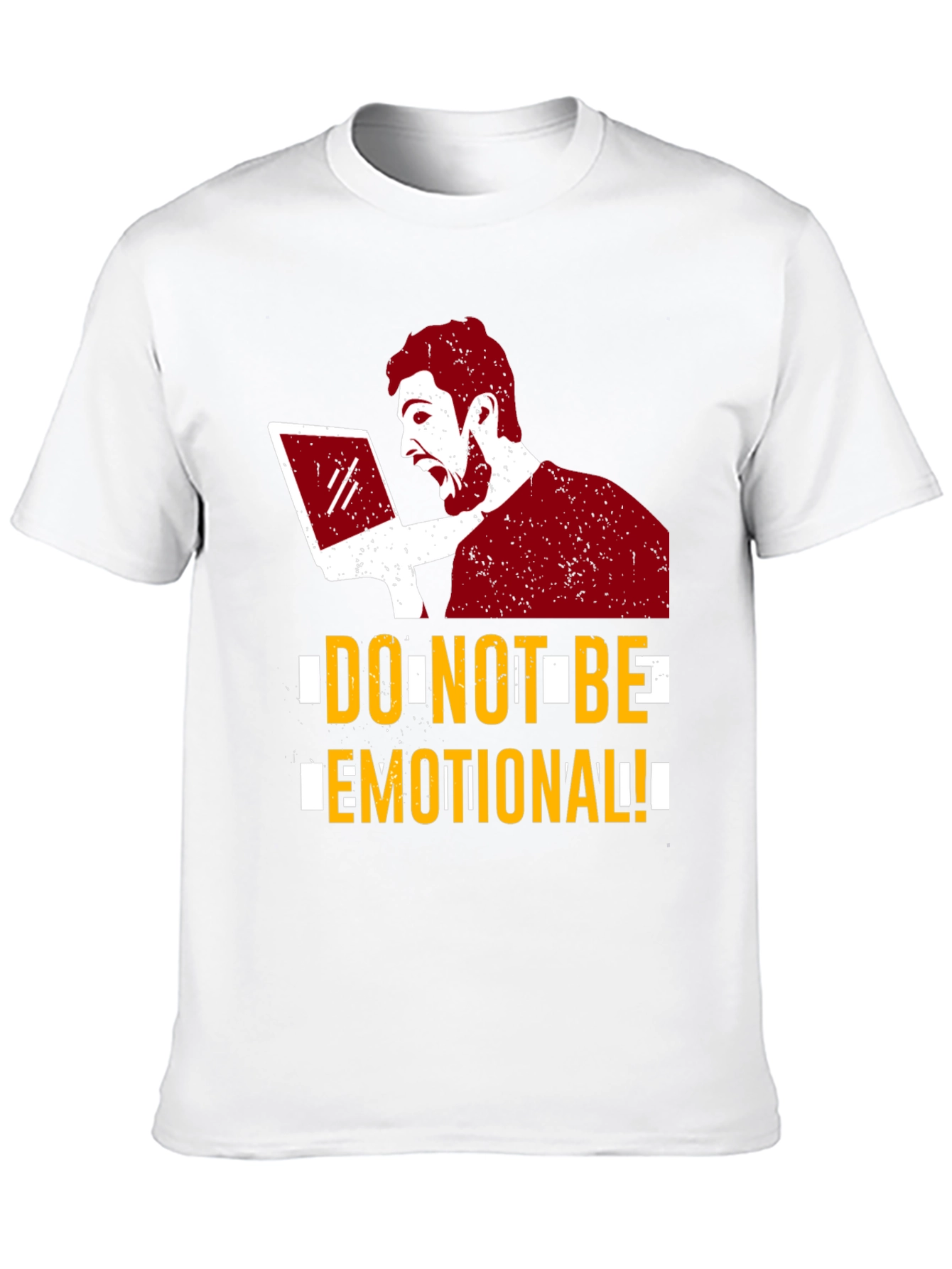 Black Do Not Be Emotional Graphic Tee - Black view 10