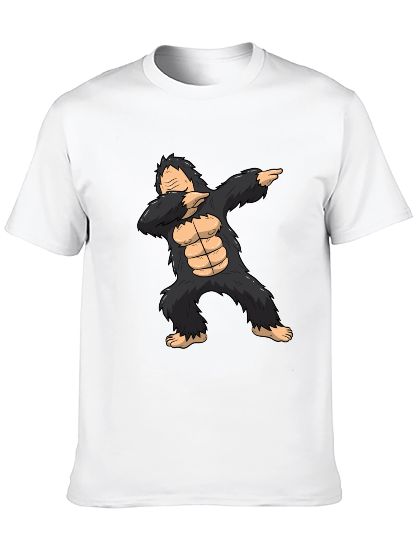 Black Dabbing Gorilla Graphic Tee - Black view 10