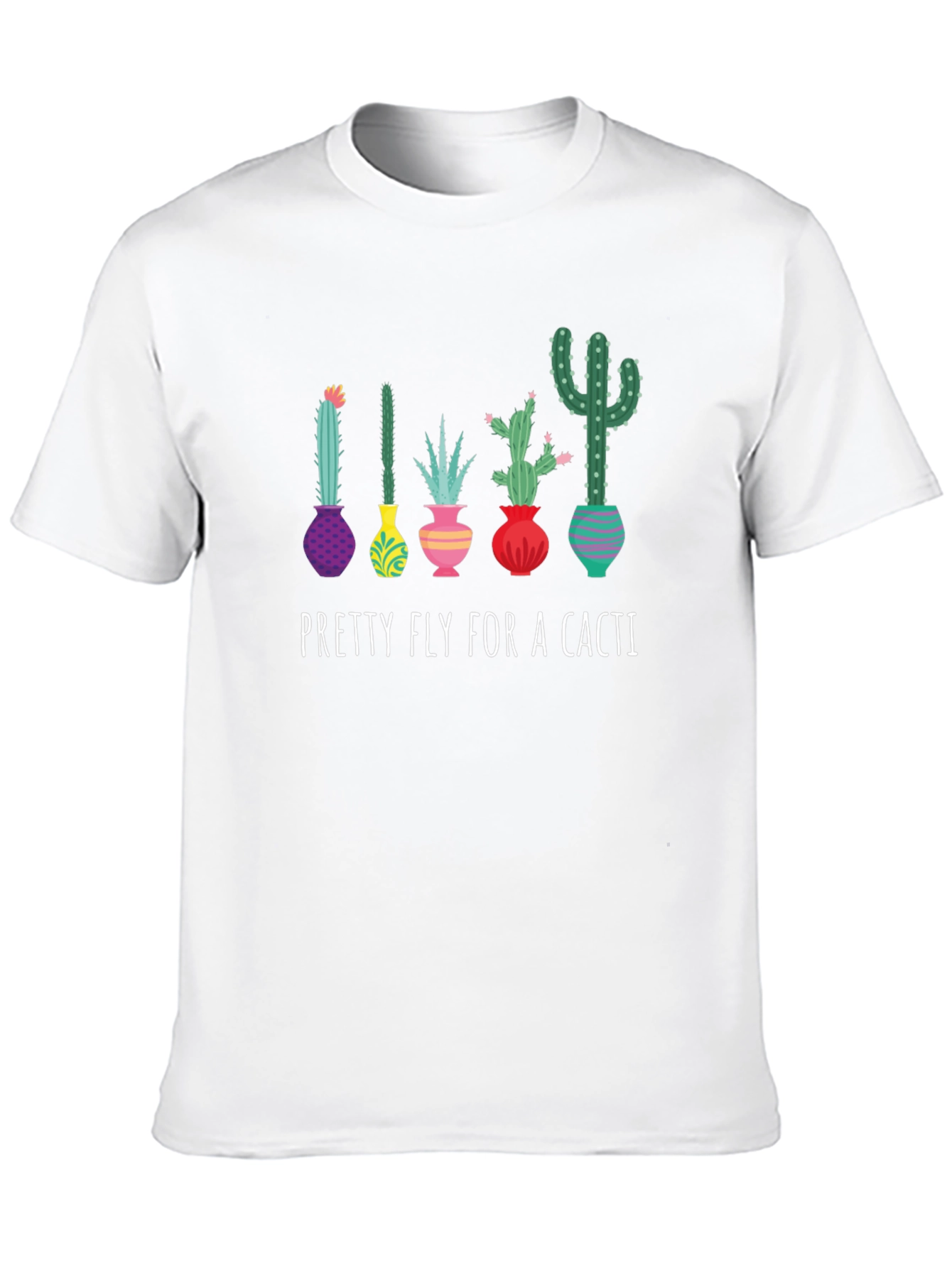 Black Pretty Fly for a Cacti Graphic Tee view 10