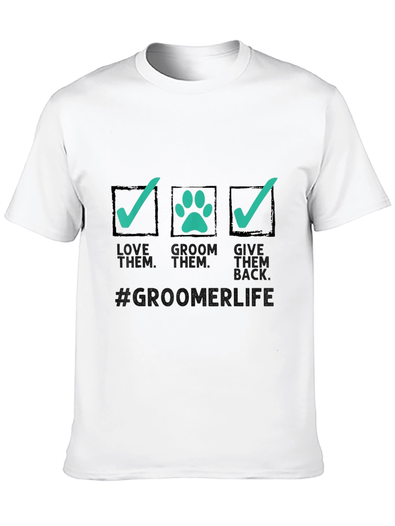 Black Love Them Groom Them Give Back T-Shirt view 10