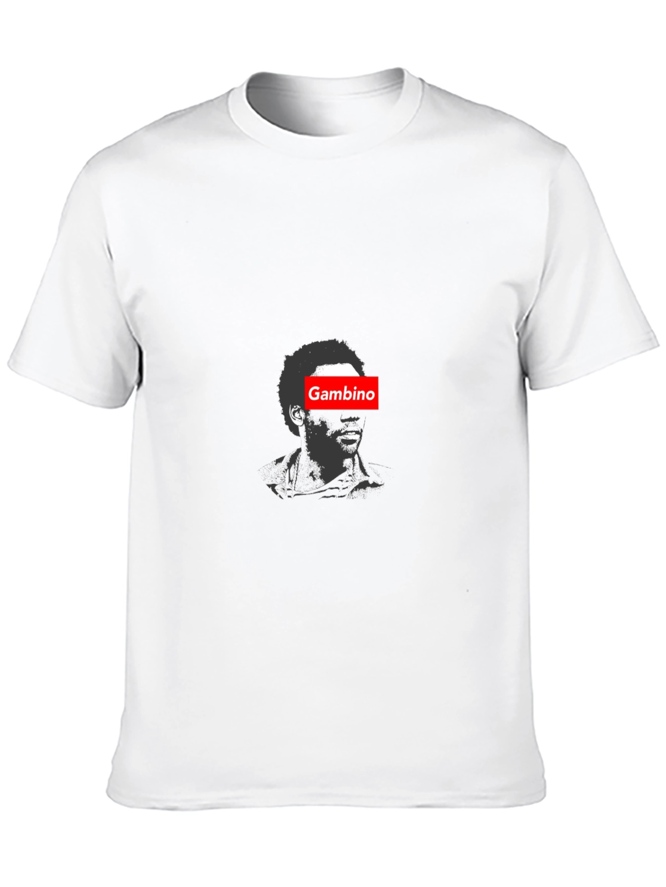 Gambino Portrait Graphic Tee - Stylish Black Cotton T-Shirt - 10