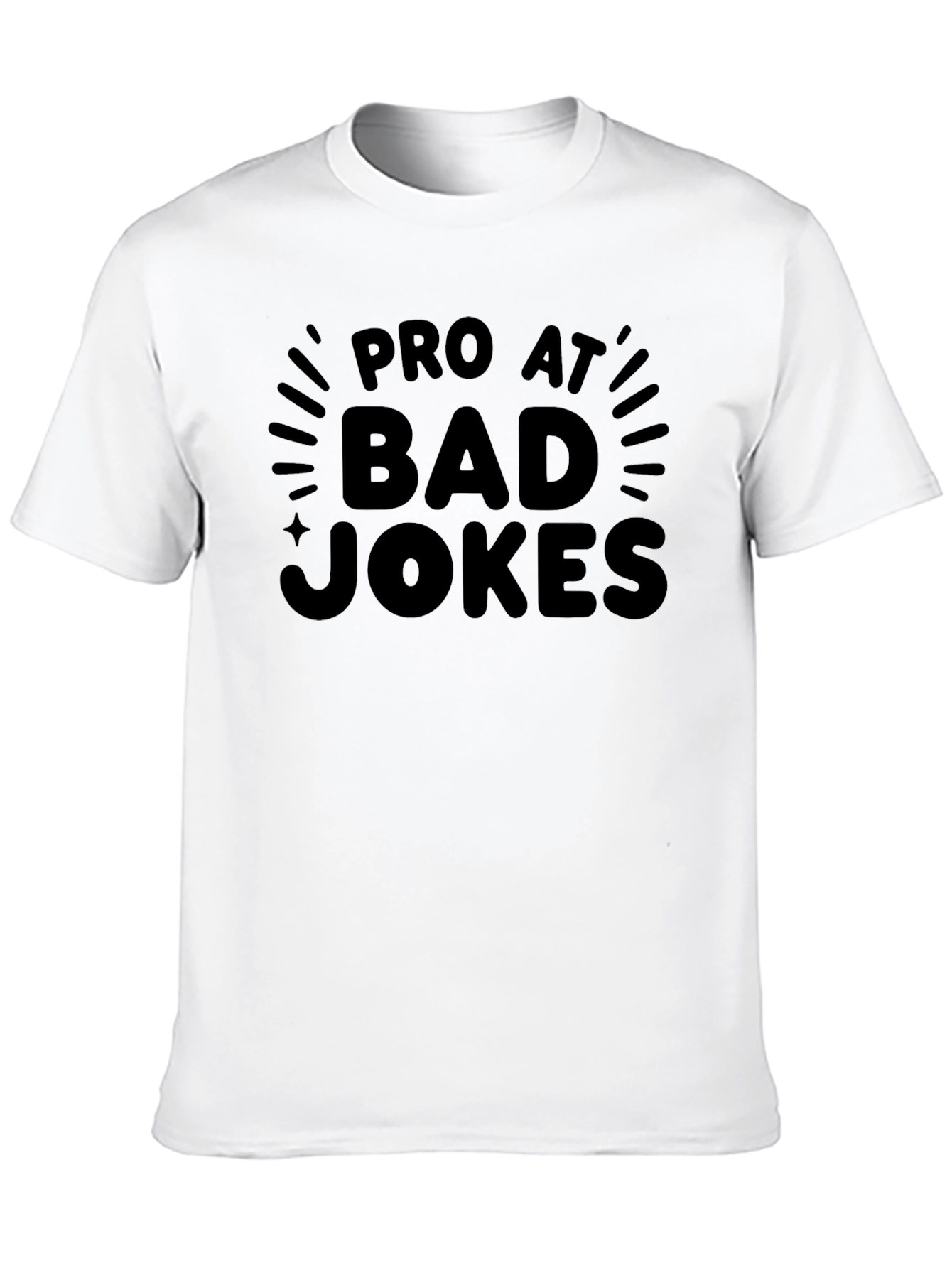 Black Pro At Bad Jokes Black T-Shirt view 10