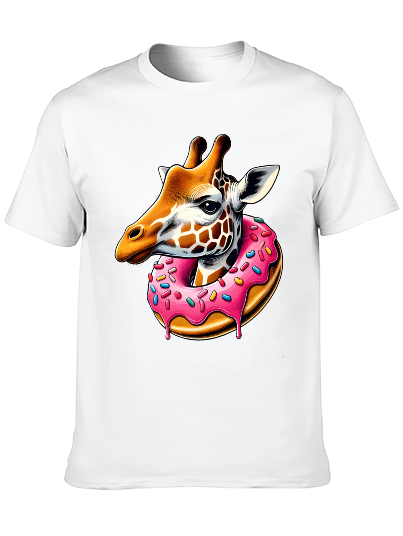 Black Giraffe Donut T-Shirt: Sweet Style! view 10