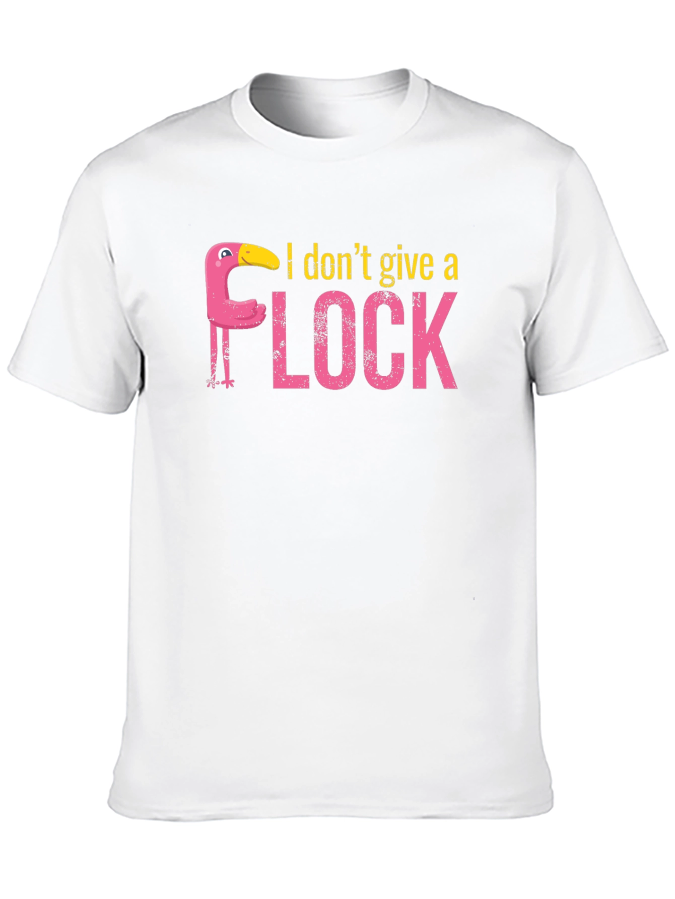 Black I Don't Give a Flock T-Shirt view 10
