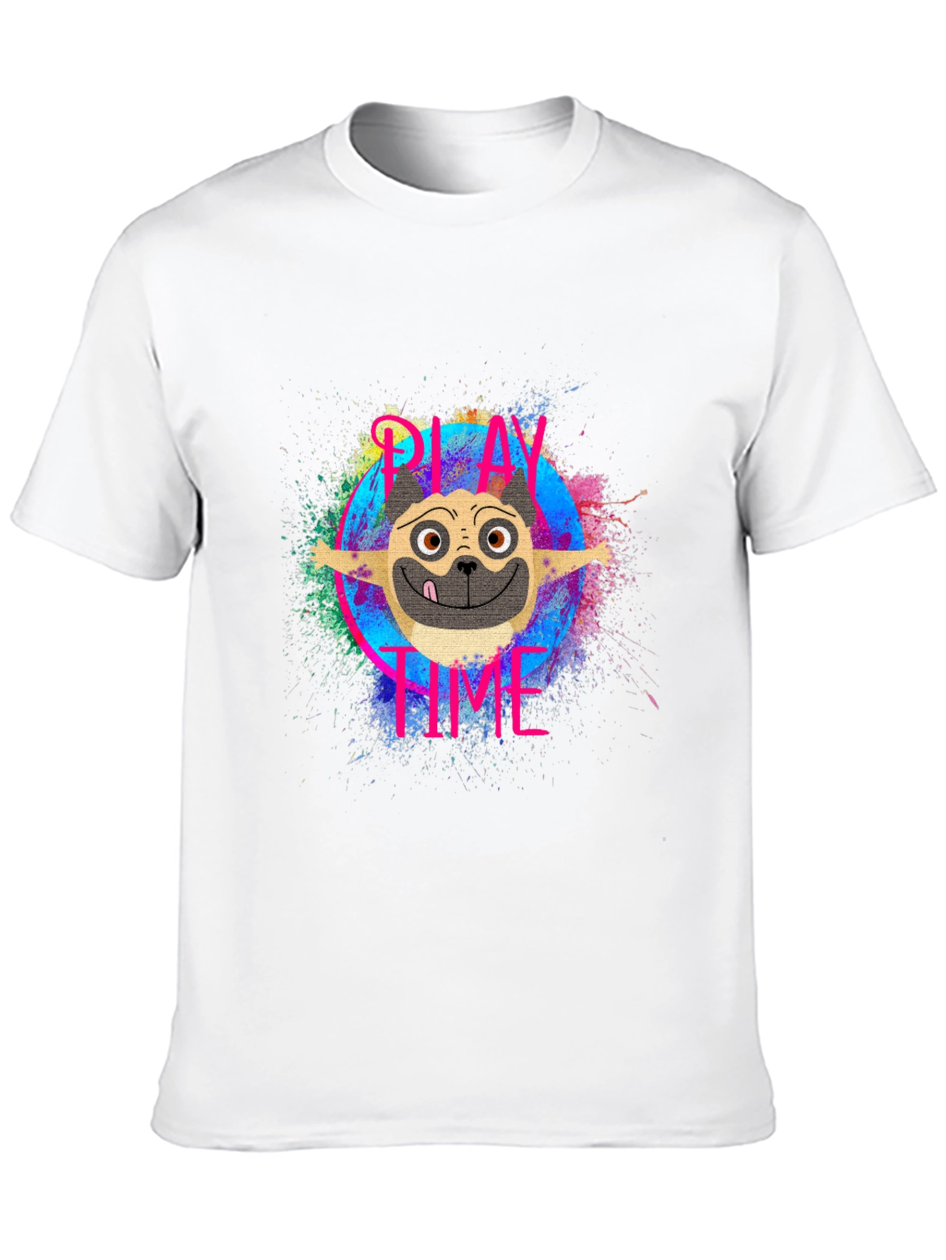 Black Play Time Dog Graphic T-Shirt view 10