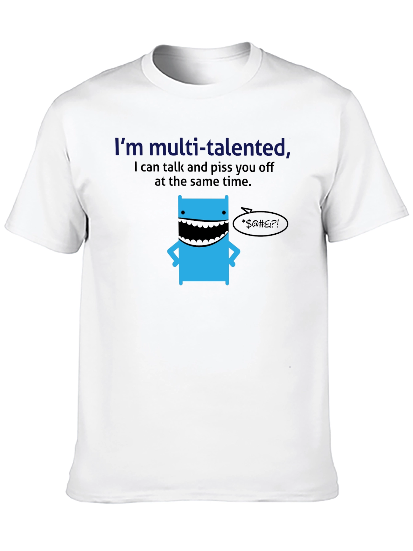 Black Multi-Talented Funny Graphic T-Shirt view 10