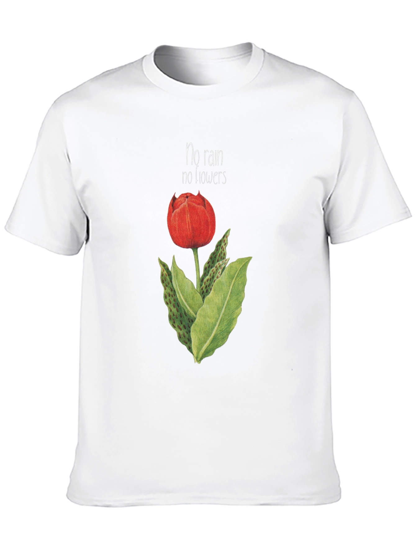 Black No Rain No Flowers Graphic T-Shirt view 10