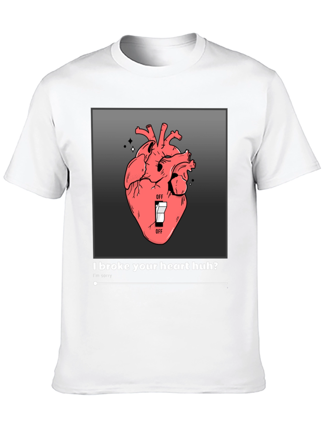 Black Broken Heart T-Shirt view 10