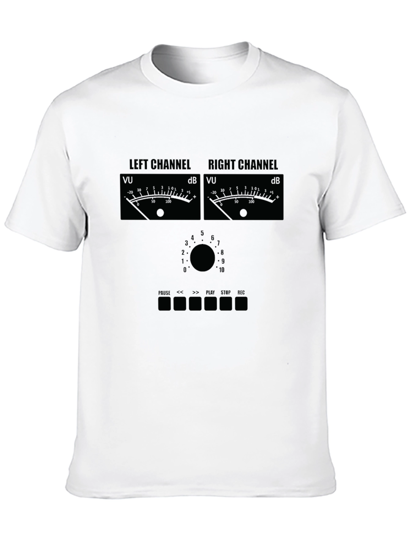 Black Analog Audio Mixer Graphic Tee - Black view 10