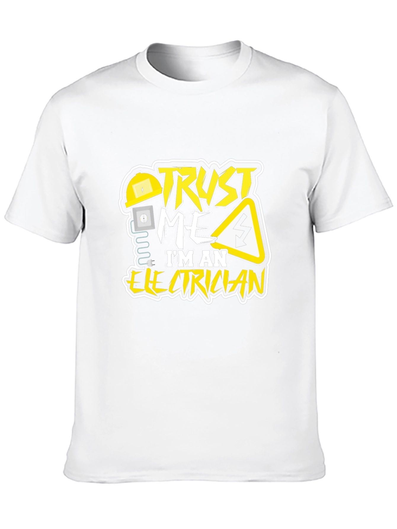 Black Trust Me I'm An Electrician T-Shirt view 10
