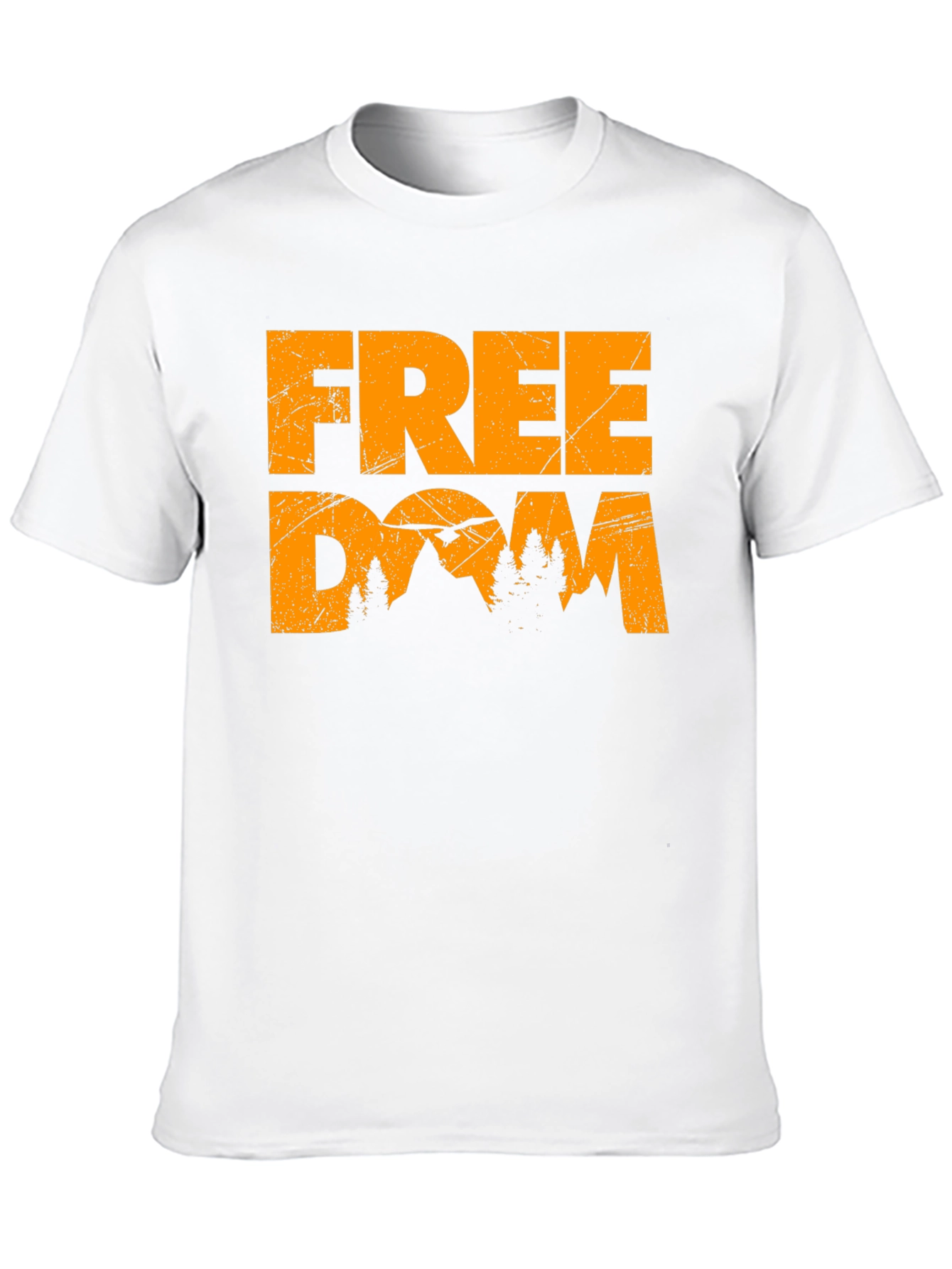 Black Freedom Mountain Graphic Tee - Black view 10