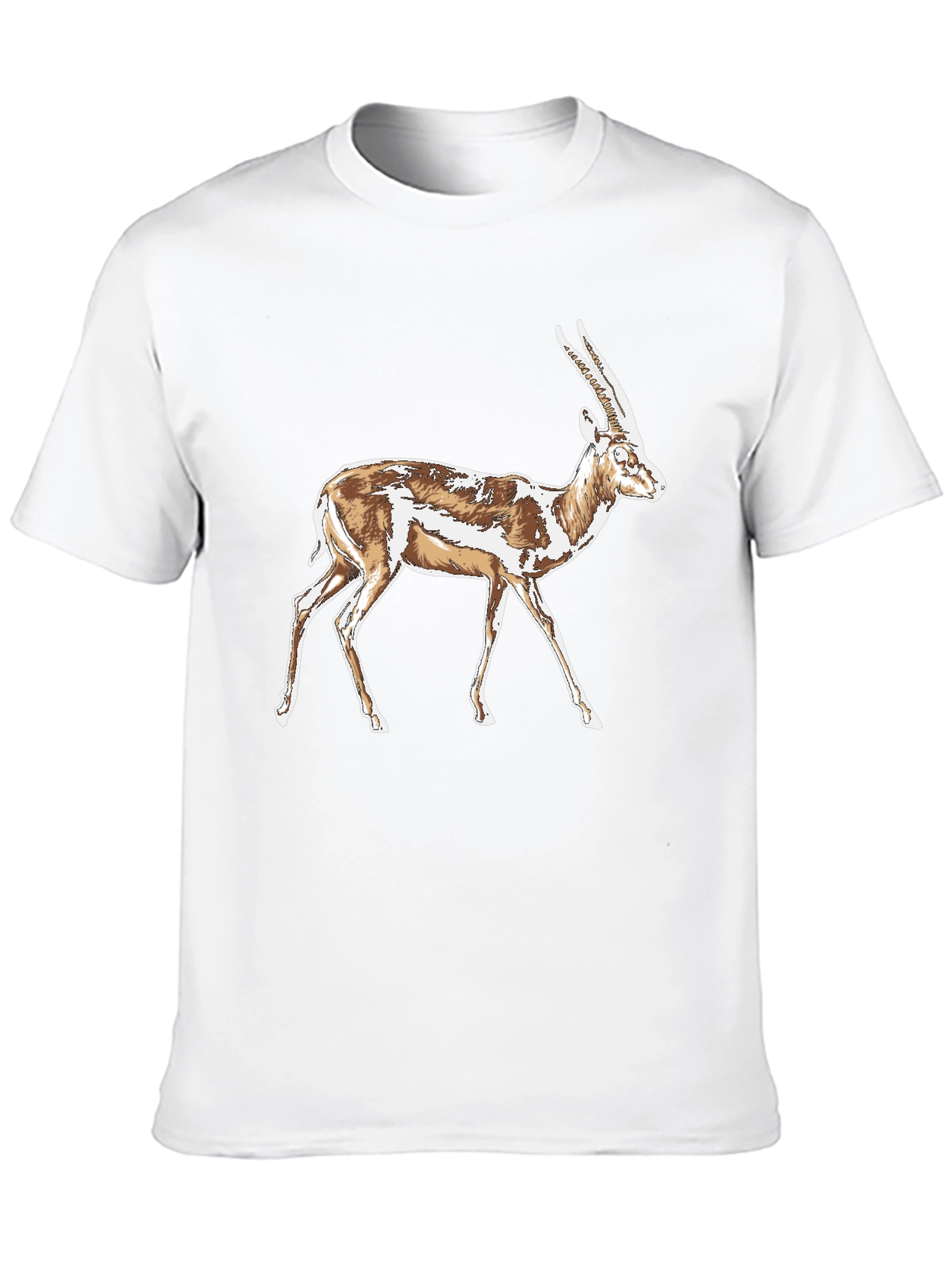 Black Gazelle Graphic T-Shirt - Stylish Animal Print Tee view 10