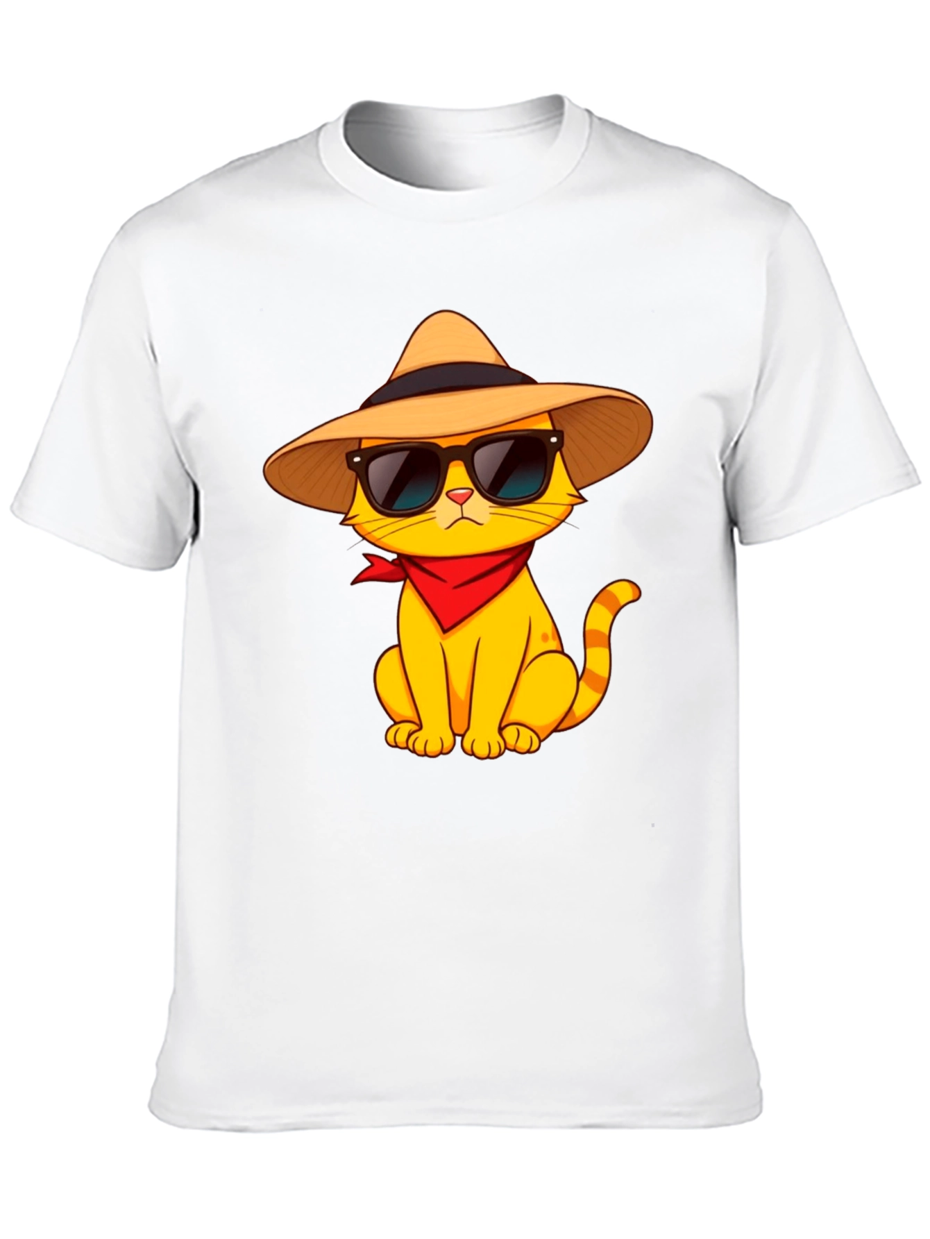 Black Cool Cat T-Shirt - Stylish Graphic Tee view 10