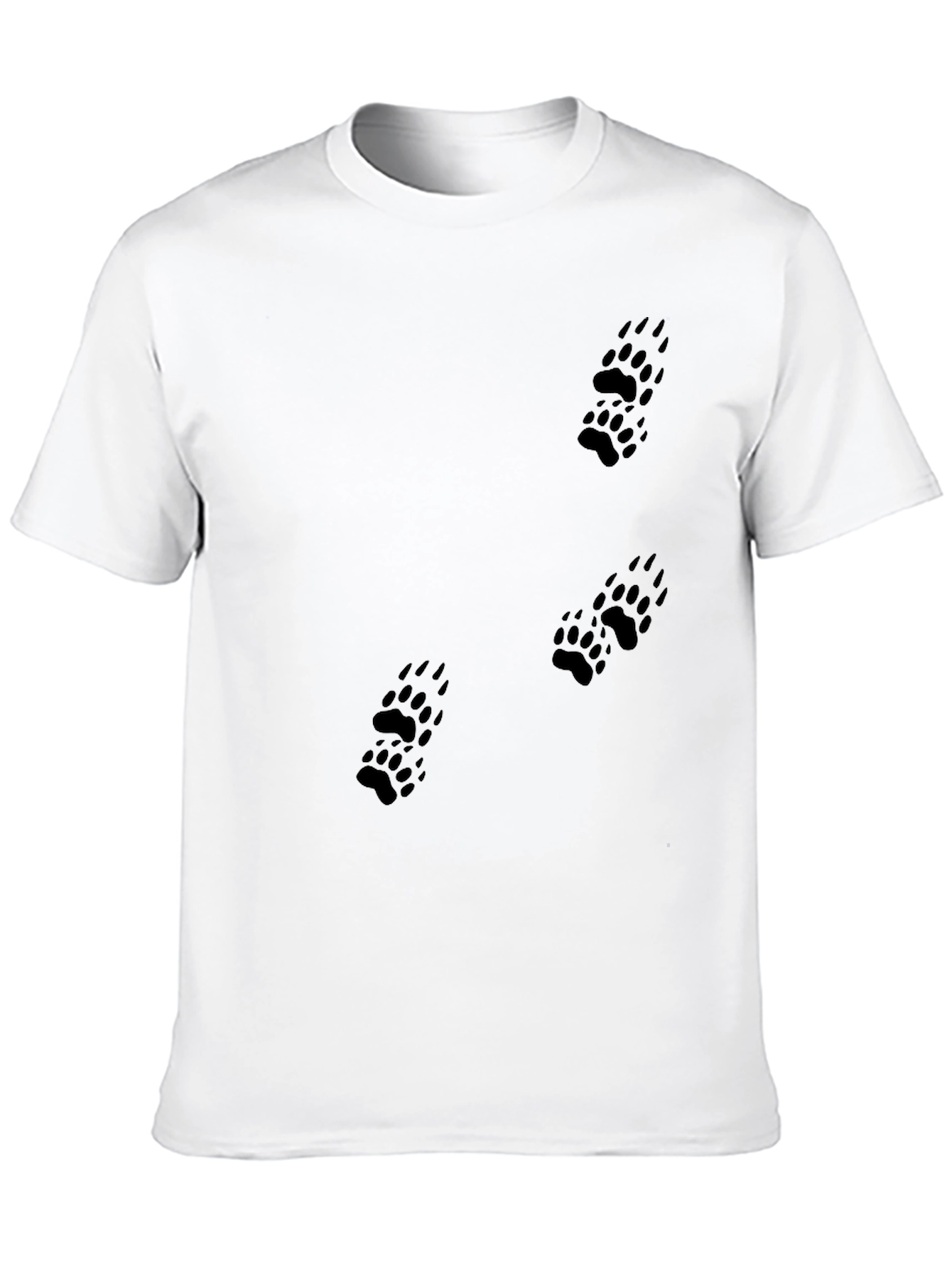 Black Black Bear Paw Print T-Shirt - Men's view 10