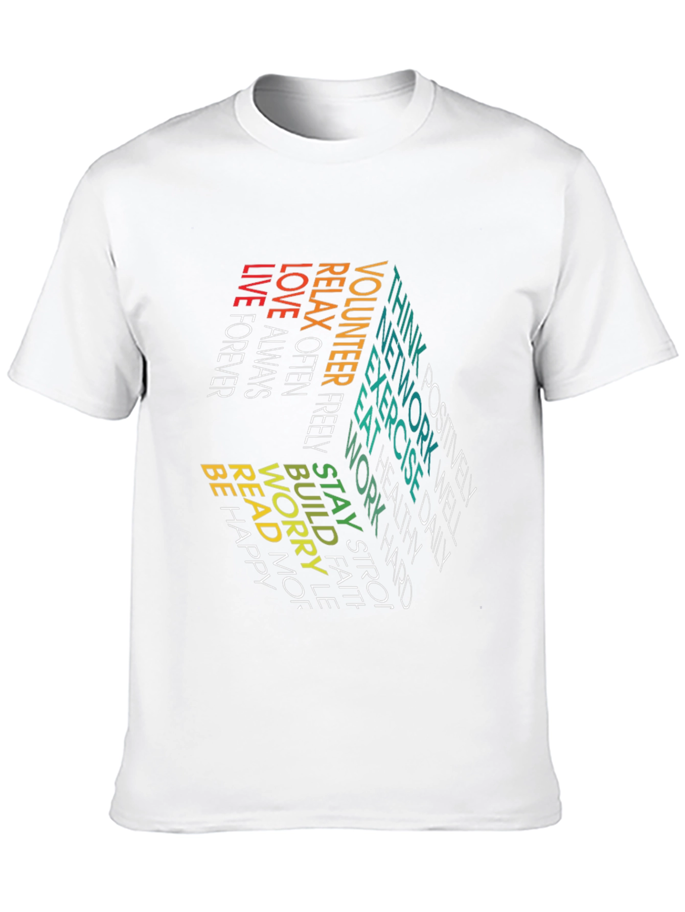 Black Inspirational Word Art T-Shirt view 10