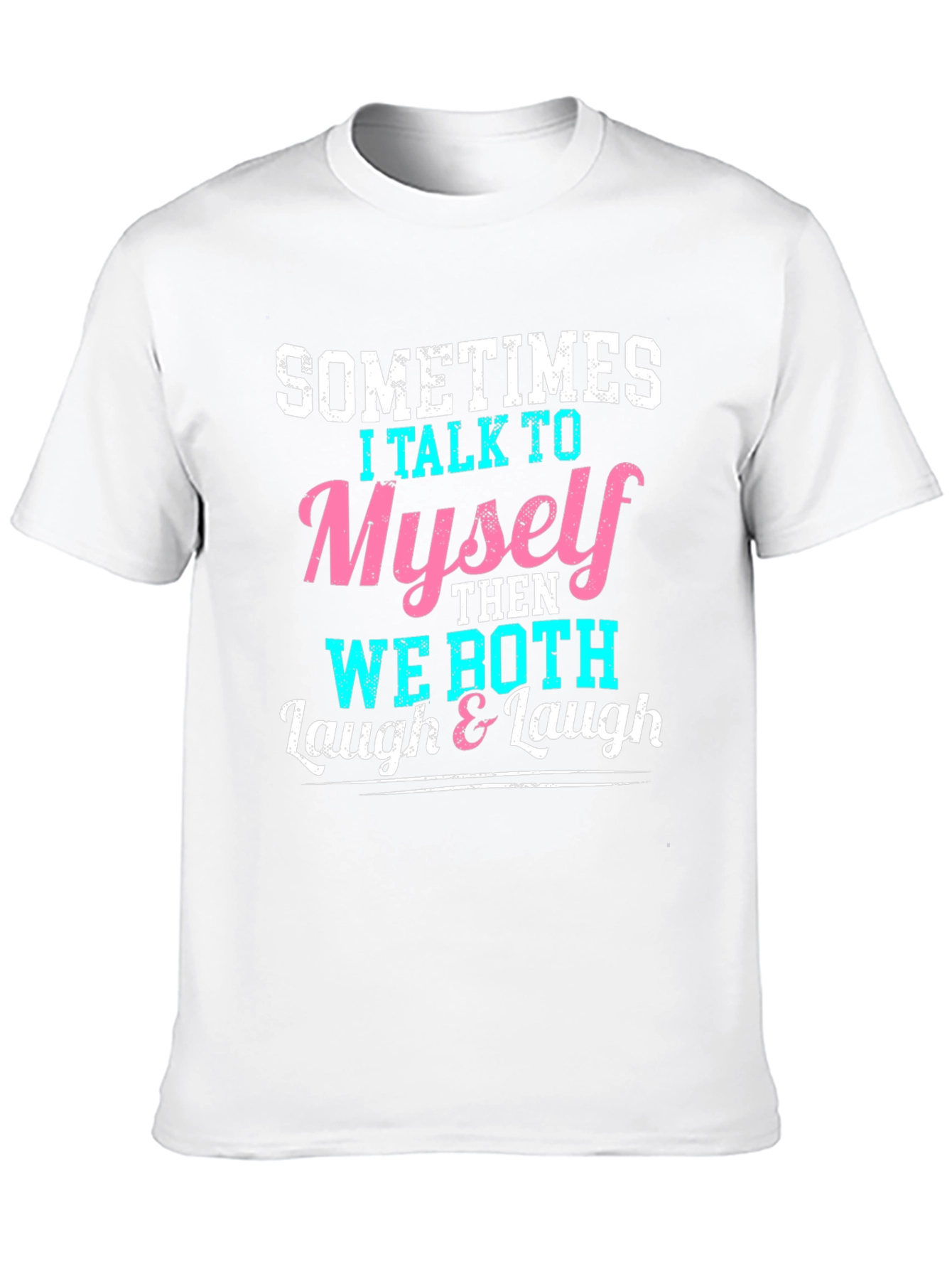 Black Sometimes I Talk to Myself Graphic Tee view 10