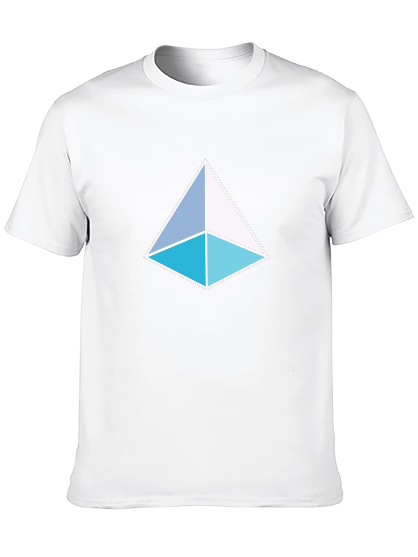Black Geometric Triangle T-Shirt - Modern Design view 10