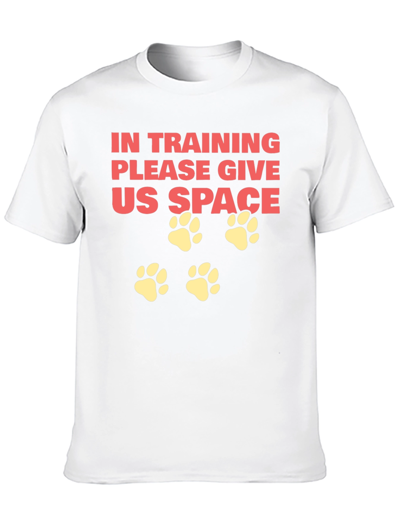 Black In Training Dog Paw Print T-Shirt view 10