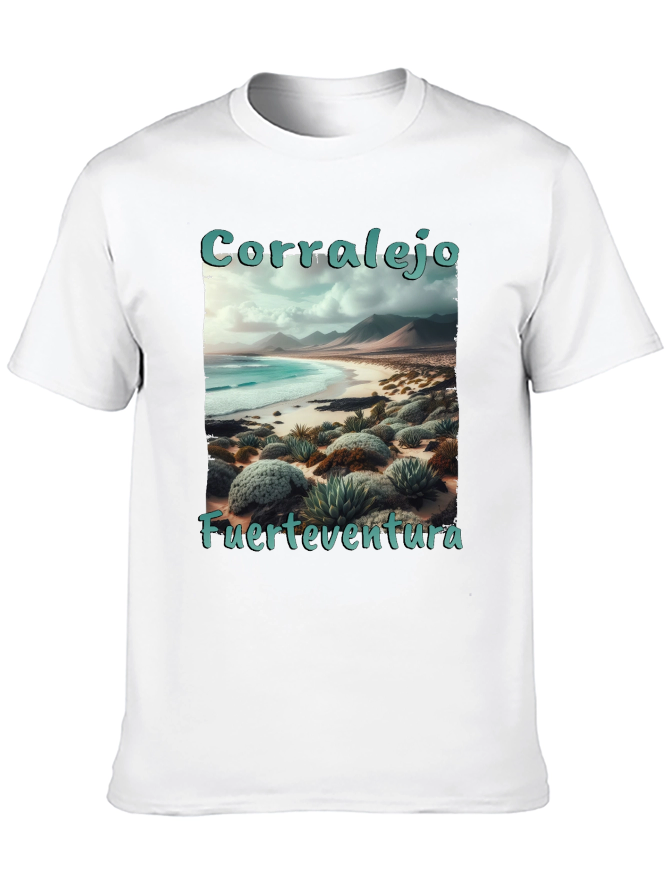 Black Corralejo Fuerteventura Beach T-Shirt view 10