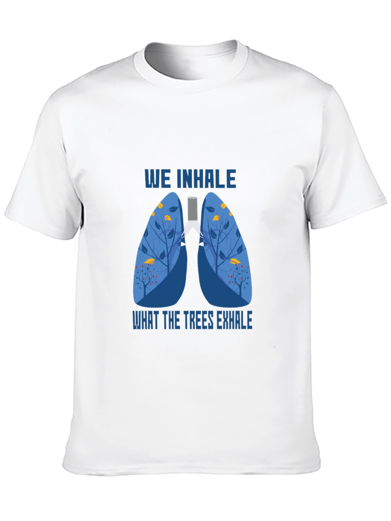 Black Nature Lungs Graphic Tee - We Inhale What Trees Exhale view 10