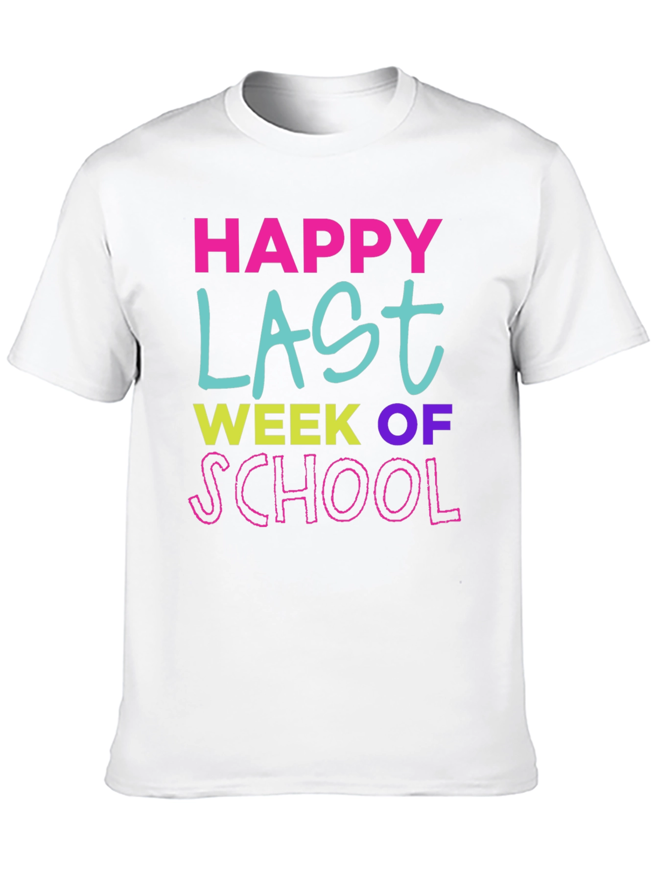 Black Happy Last Week of School T-Shirt view 10
