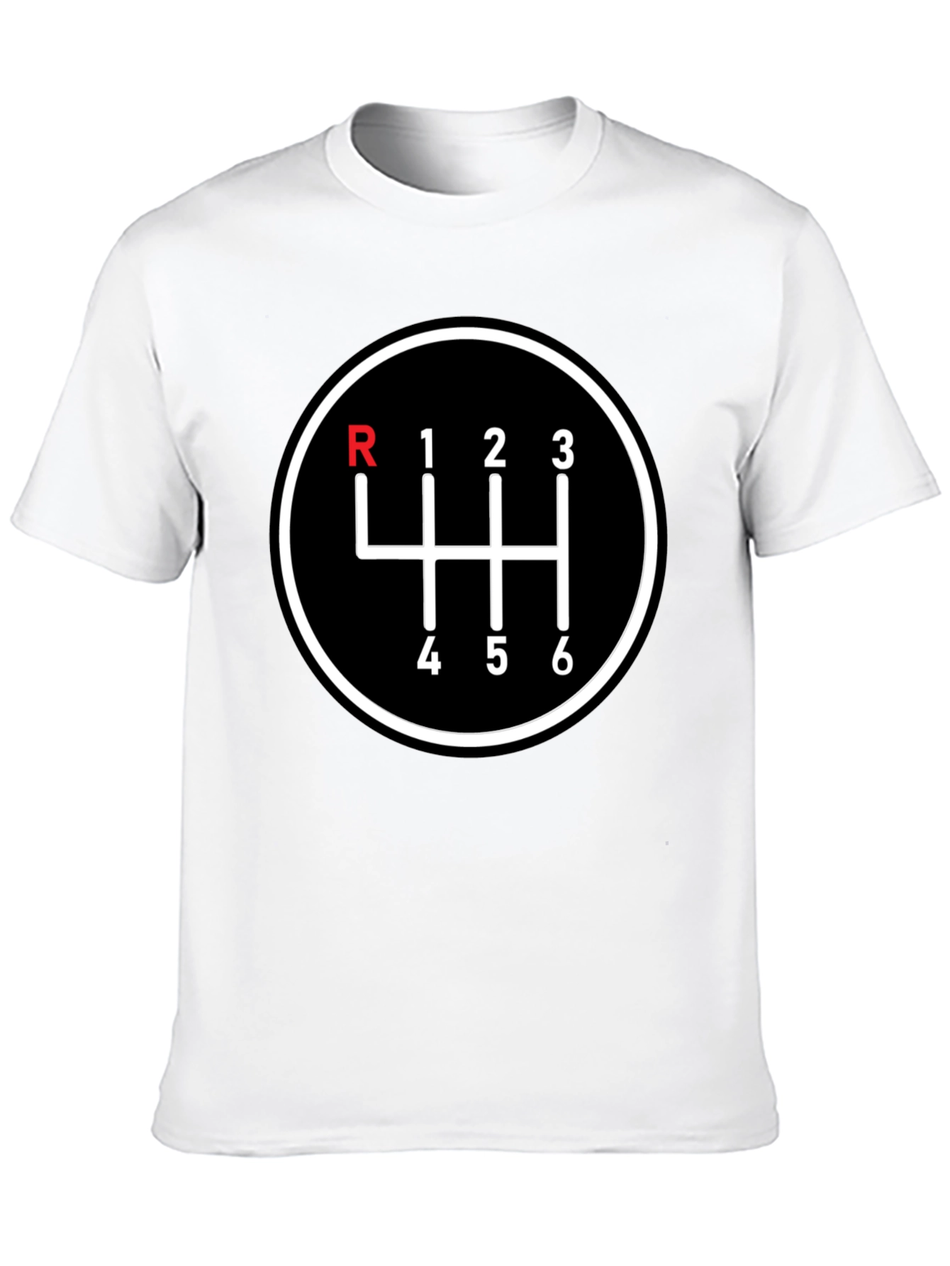 Black Manual Transmission 6-Speed T-Shirt view 10