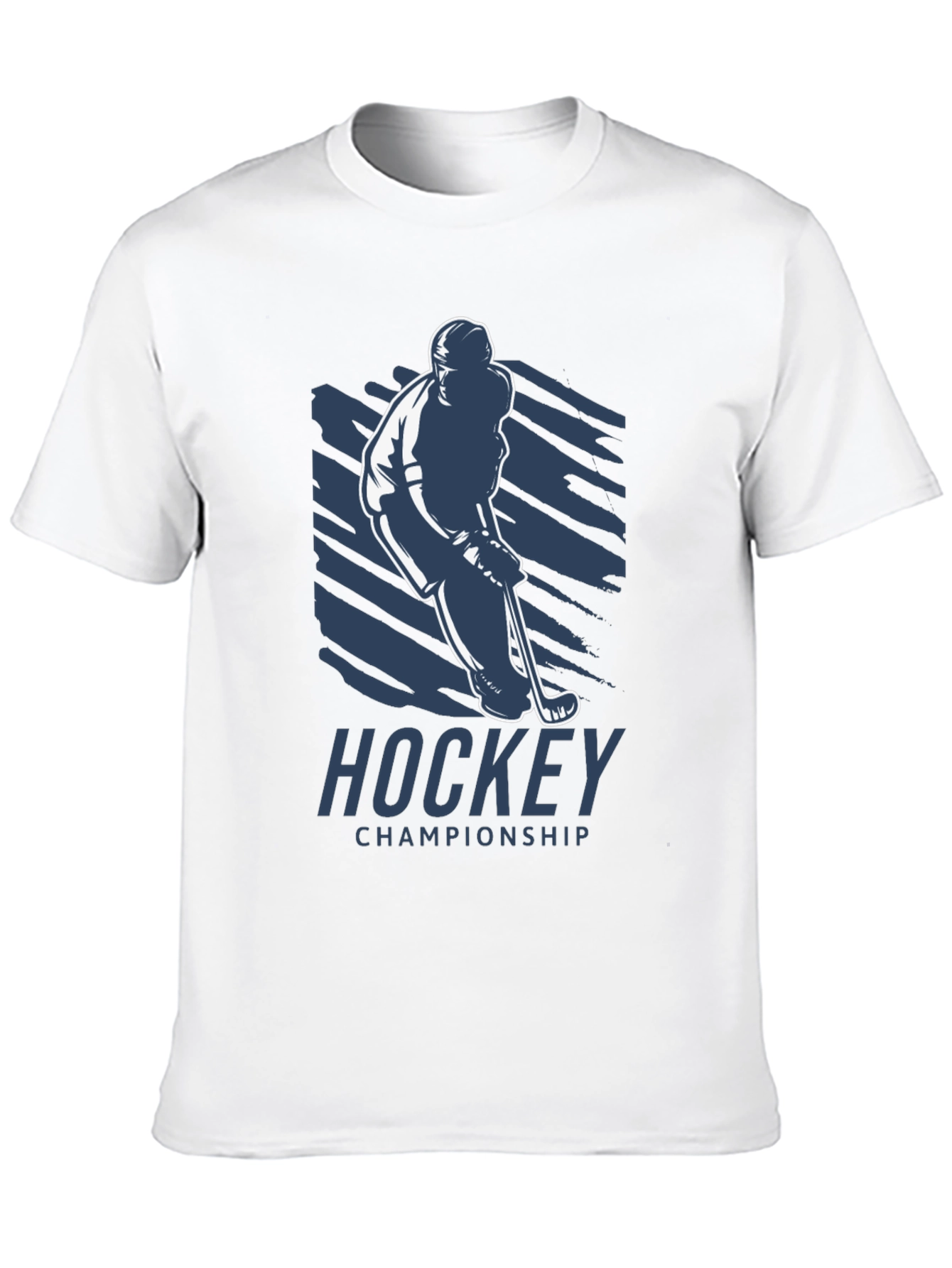 Black Hockey Championship T-Shirt - Black view 10