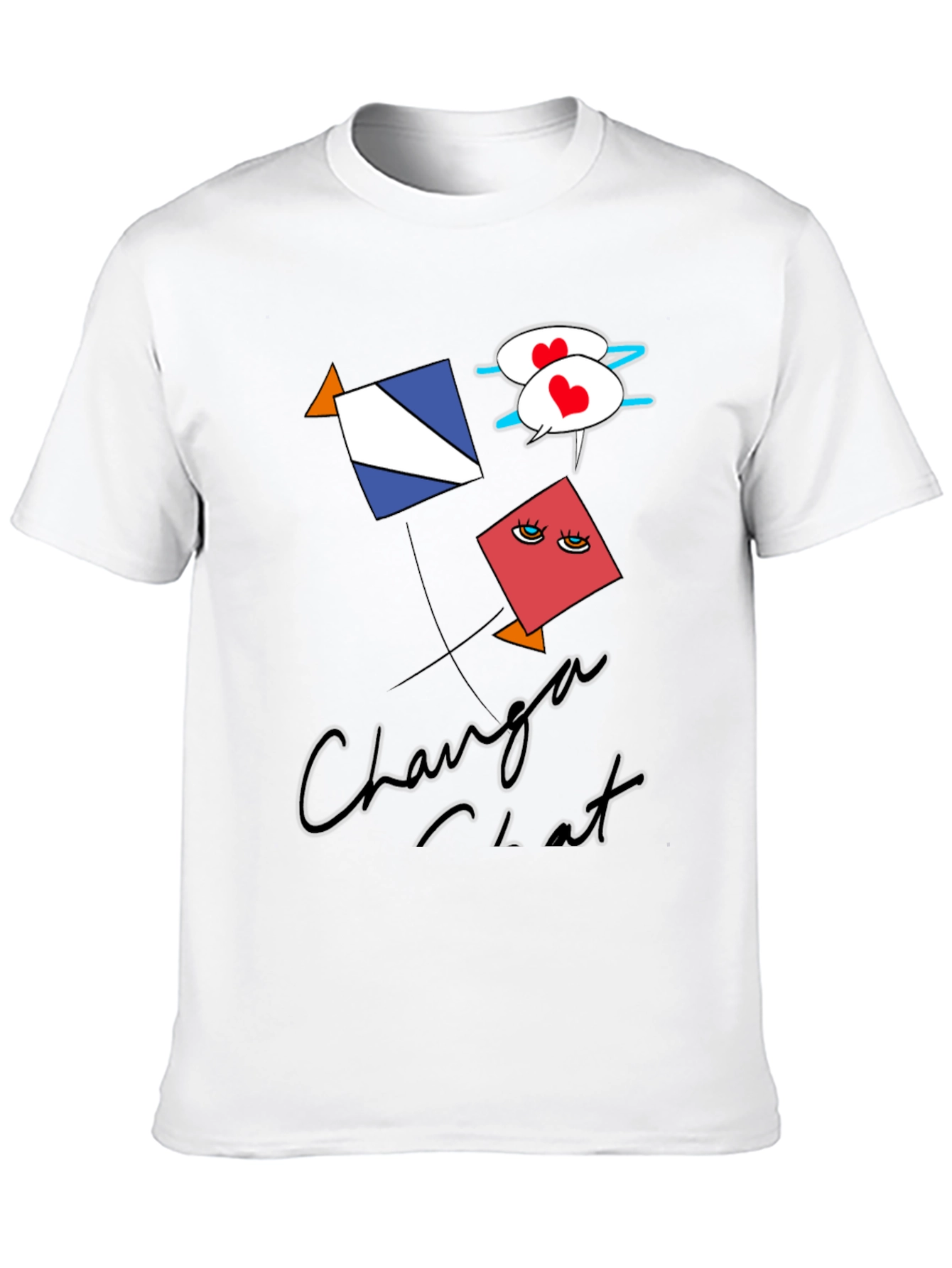 Black Changa Chat Kite Graphic Tee view 10